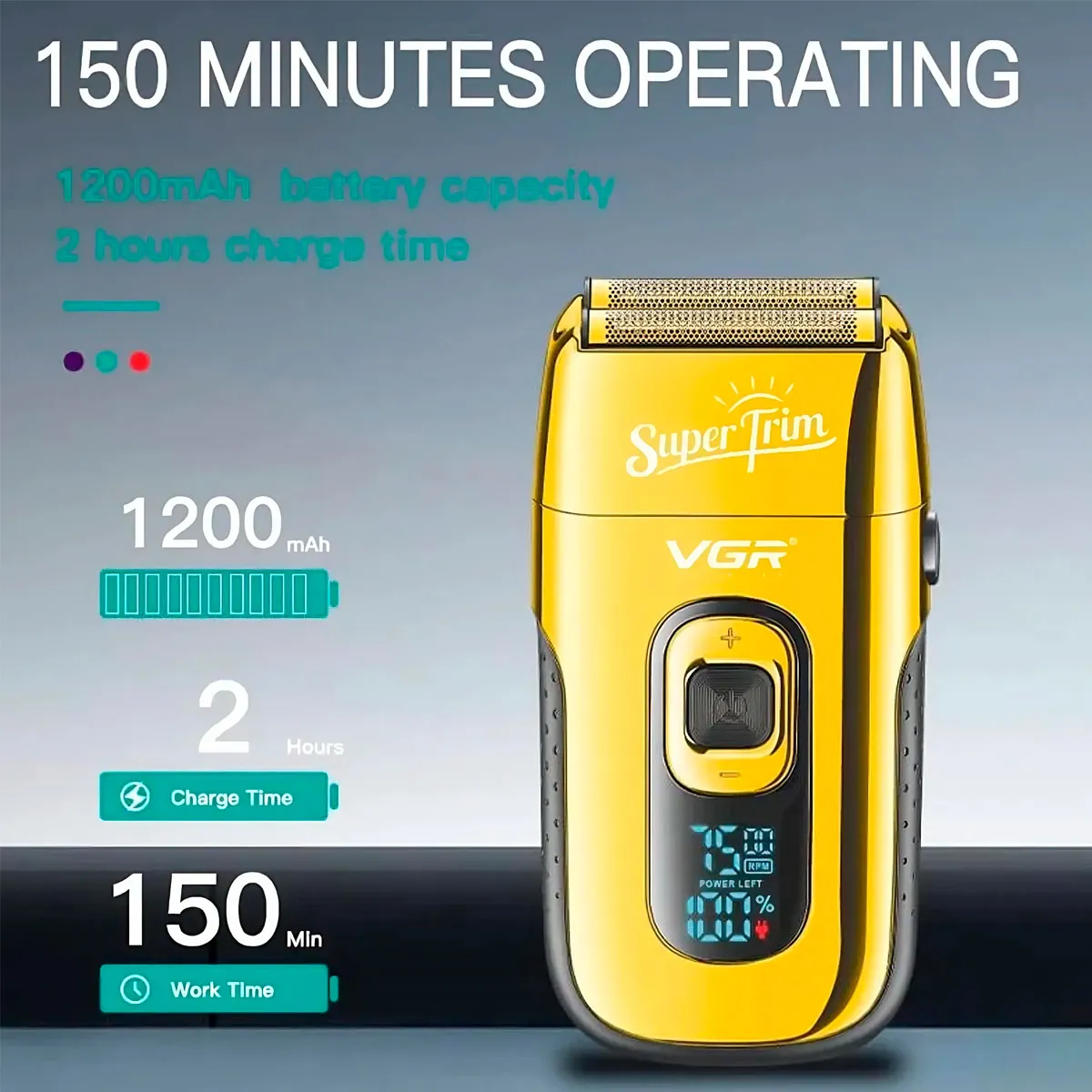 GENERICO - Maquina Afeitar Shaver VGR V-332 Dorado