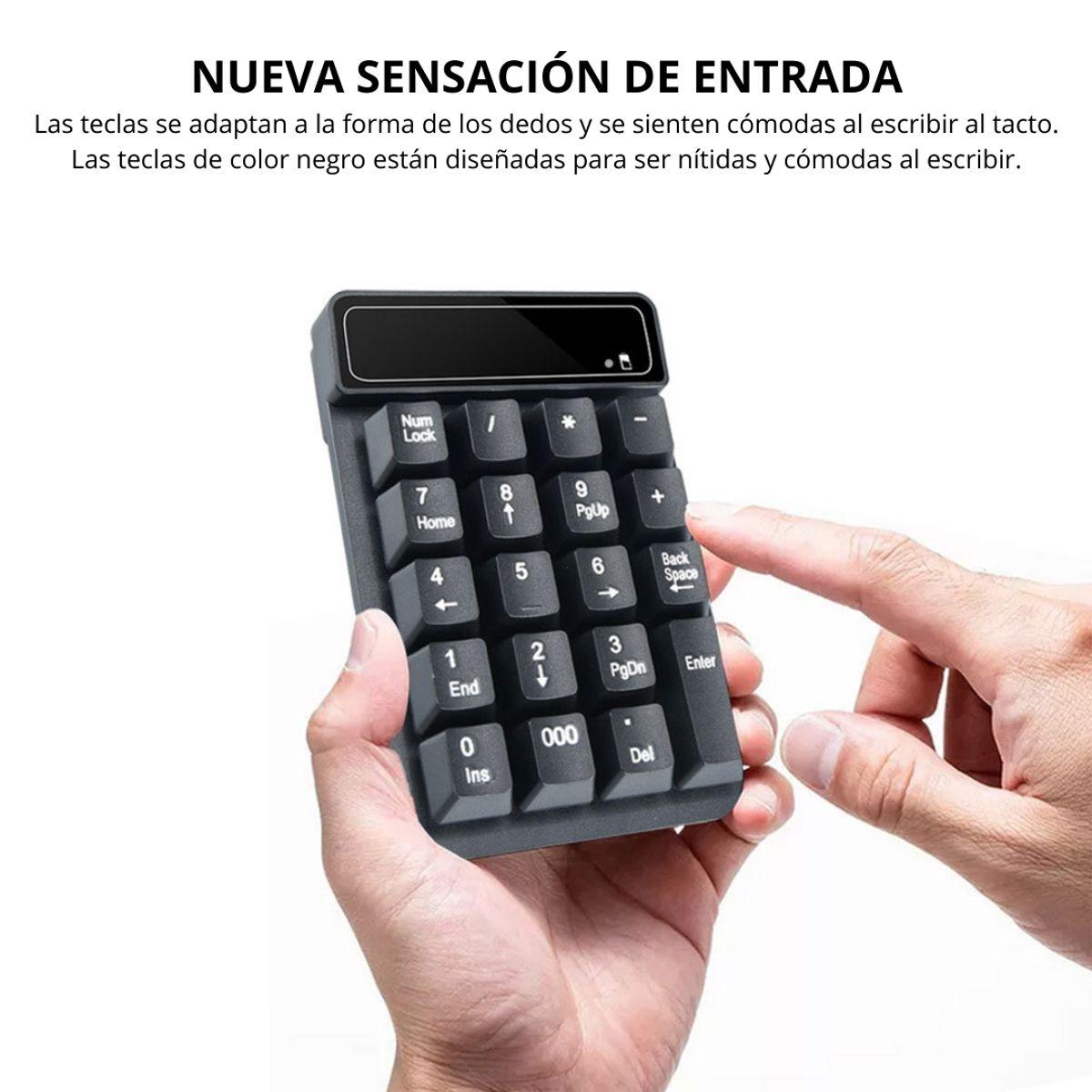 GENERICO - Teclado Numérico Inalámbrico USB 19 Teclas para PC Laptop Mac - CMK-K3