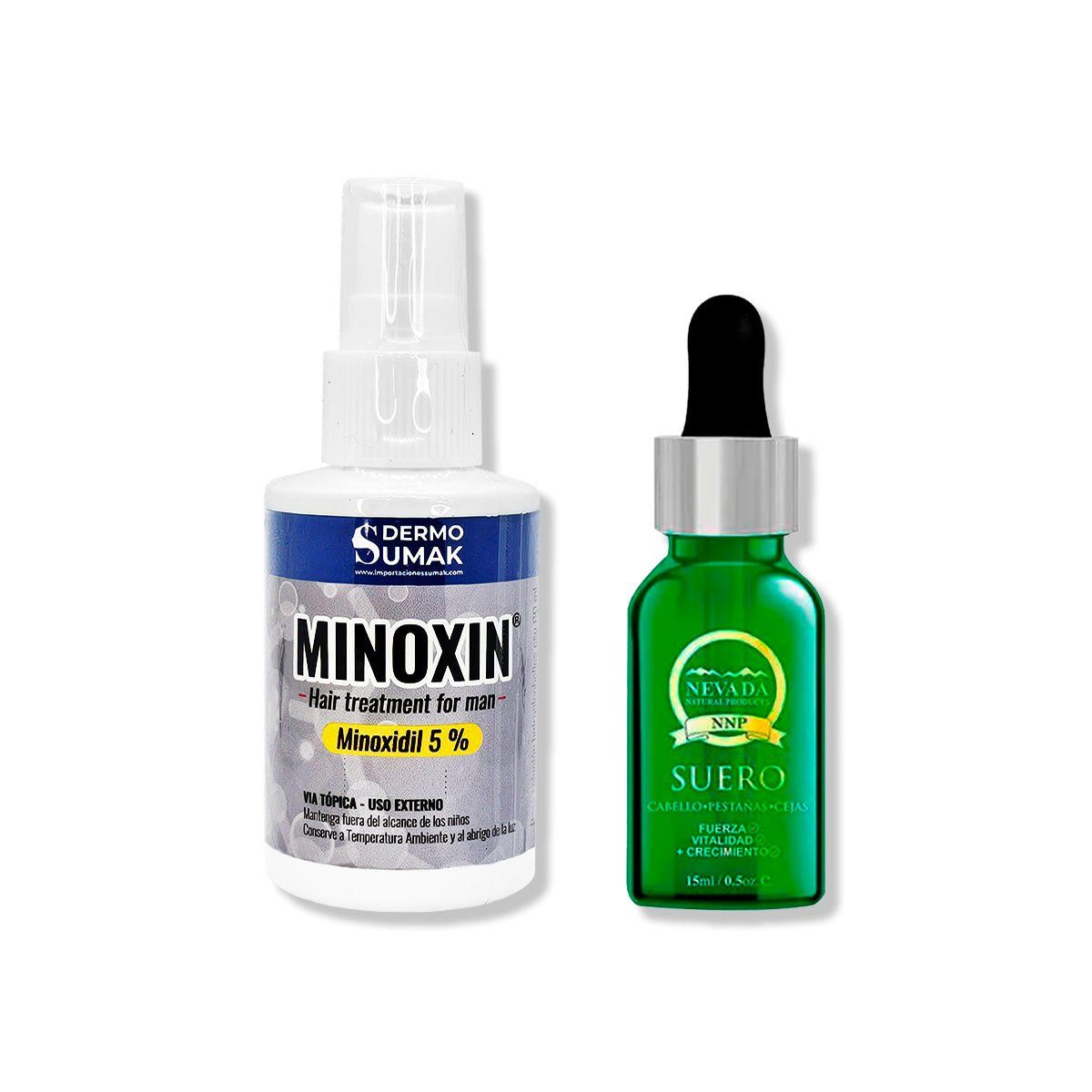 IMPORTADO MC - LOCIÓN MINOXIN 60ML + BIOTINA ROMERO CRECEPELO 15ML
