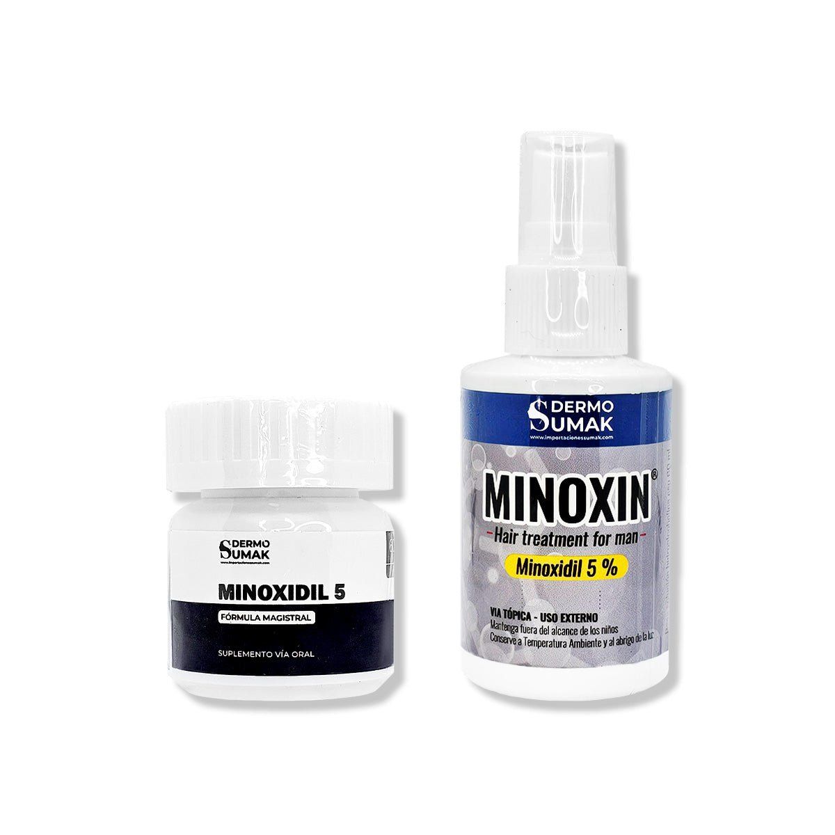 IMPORTADO MC - MINOXIDIL 5MG CAPS 60 + LOCIÓN MINOXIN 60ML