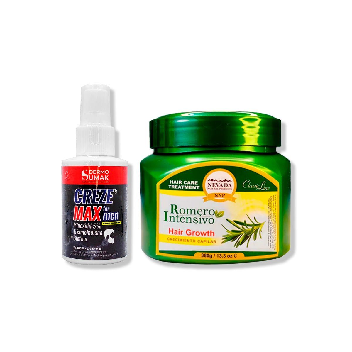 IMPORTADO MC - LOCIÓN CREZE MAX FORMEN 60ML + CREMA DE CRECIMIENTO CAPILAR 380GR