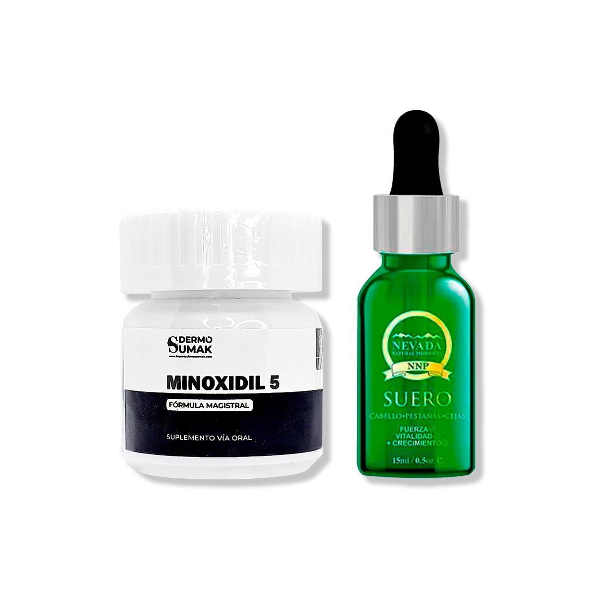 IMPORTADO MC - MINOXIDIL 5MG CAPS 60 + BIOTINA ROMERO CRECEPELO 15ML