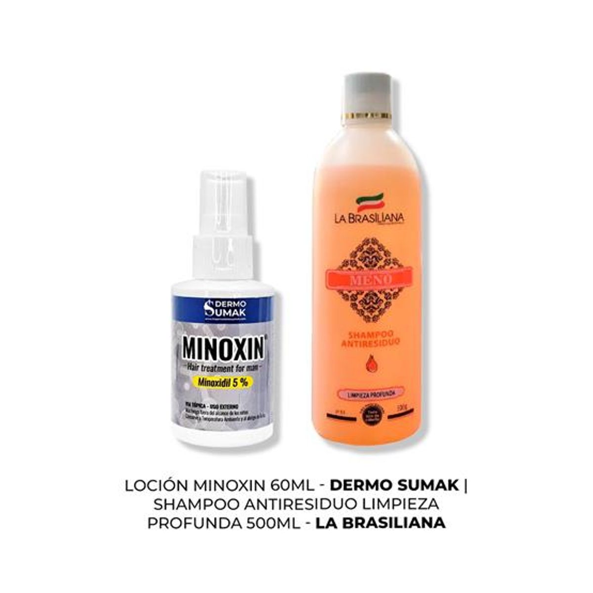 IMPORTADO MC - LOCIÓN MINOXIN 60ML + SHAMPOO ANTIRESIDUO 500ML