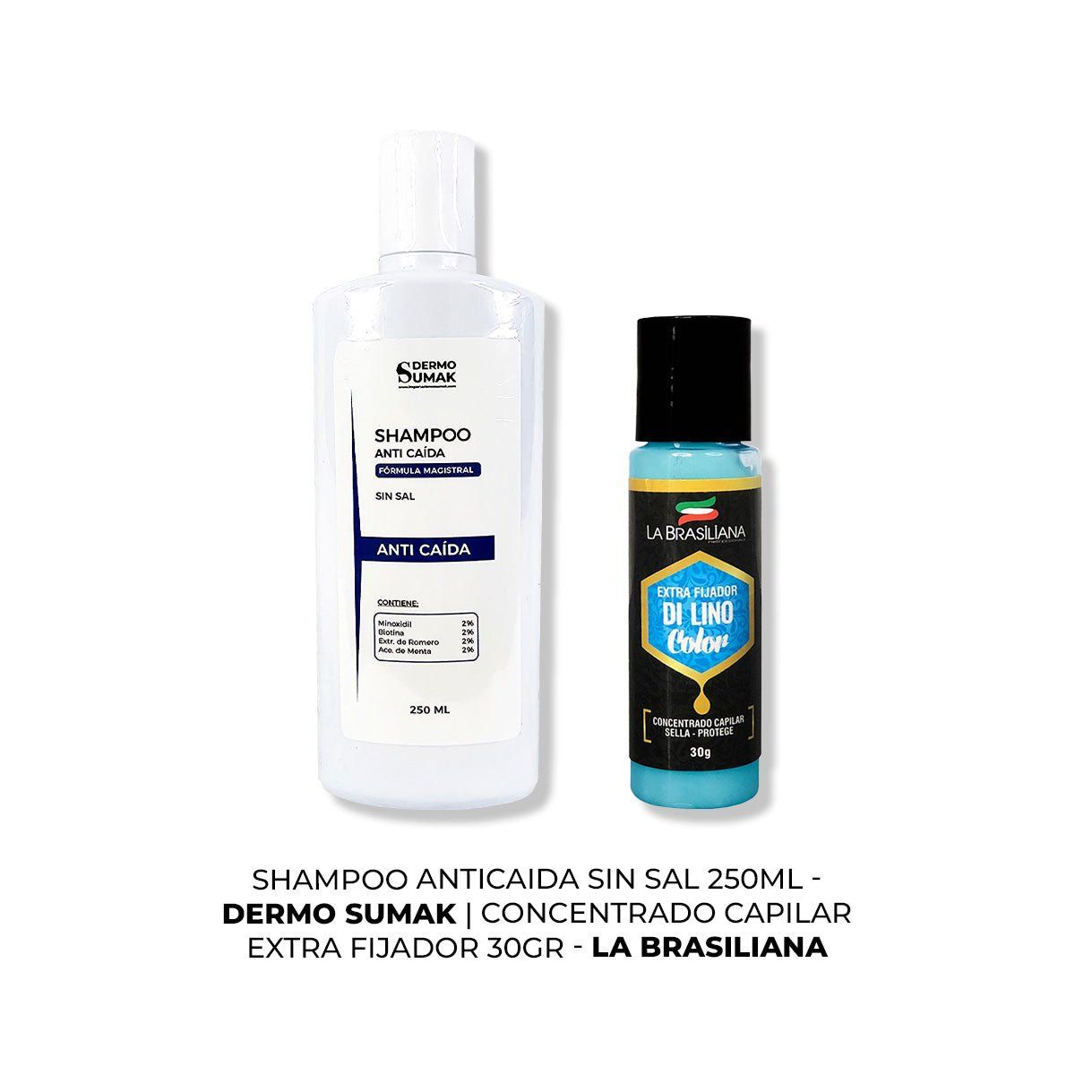 IMPORTADO MC - SHAMPOO ANTICAIDA 250ML + CONCENTRADO CAPILAR EXTRA FIJADOR 30GR