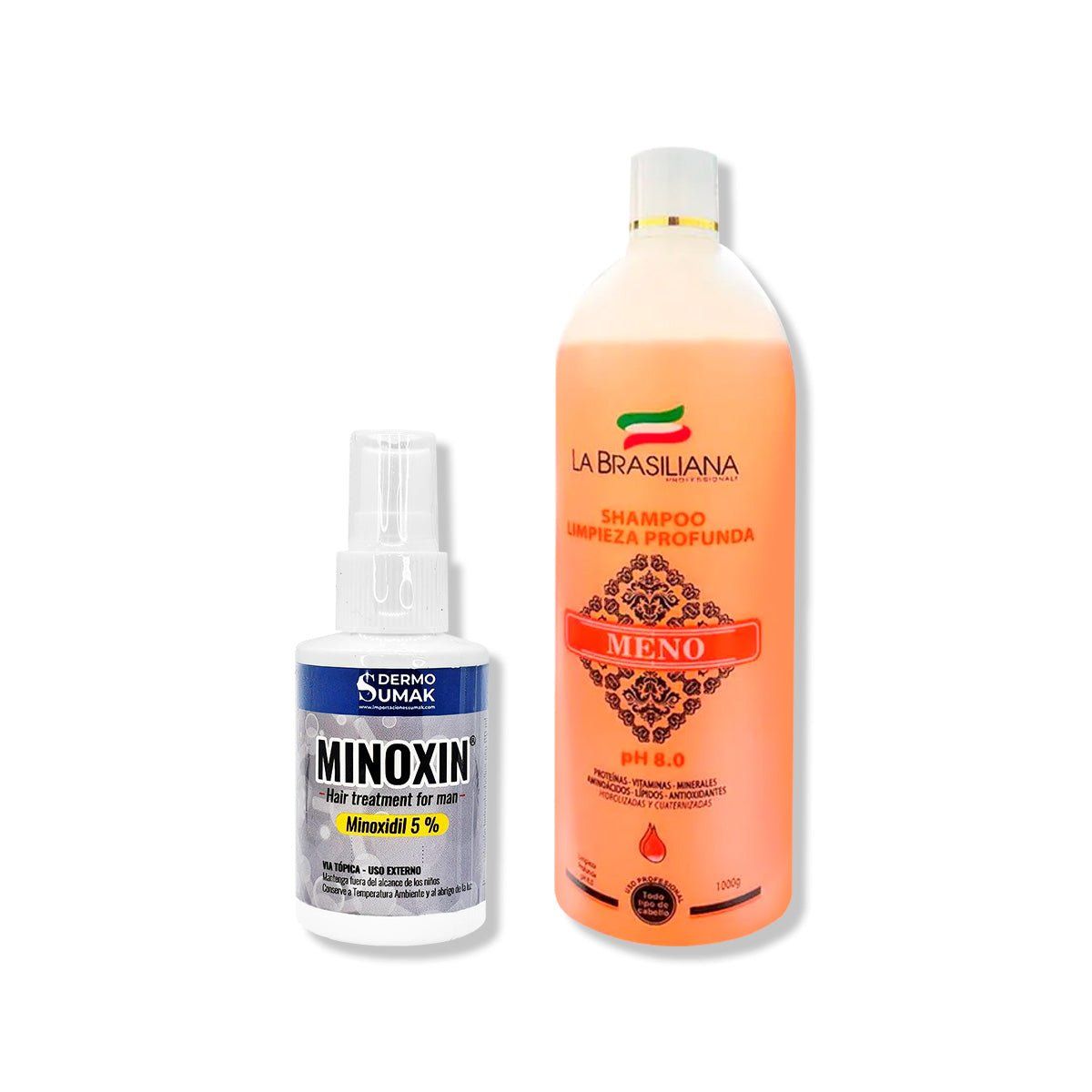 IMPORTADO MC - LOCIÓN MINOXIN 60ML + SHAMPOO ANTIRESIDUO 1LT