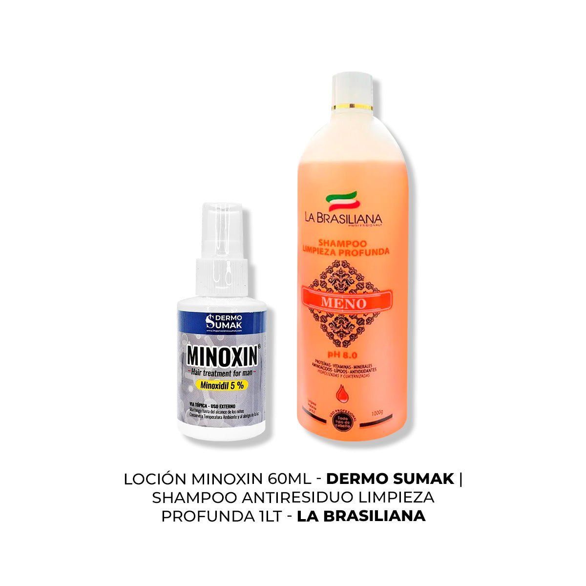 GENERICO - LOCIÓN MINOXIN 60ML + SHAMPOO ANTIRESIDUO 1LT