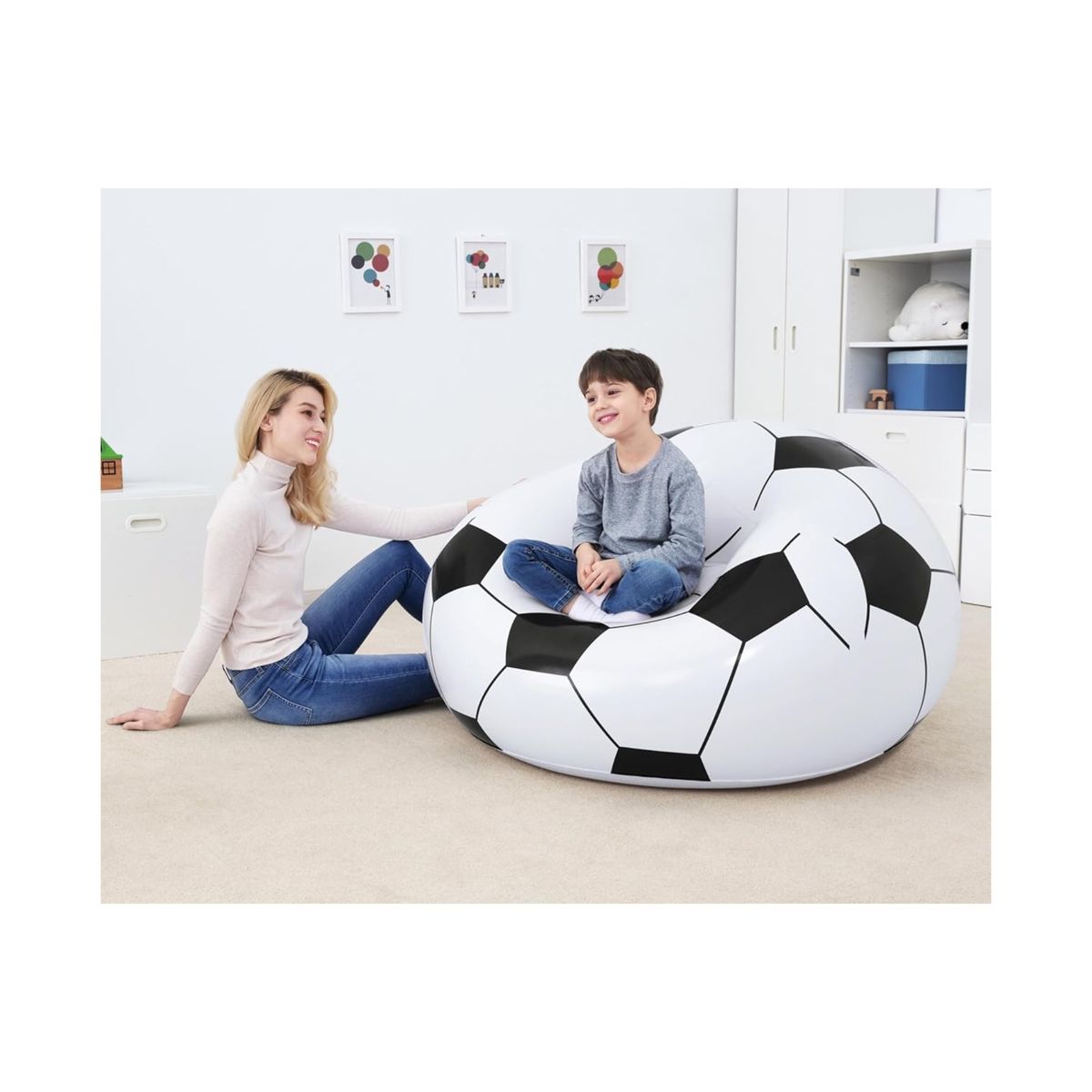 BESTWAY - ASIENTO INFLABLE BESTWAY DE PELOTA DE FUTBOL - 75010