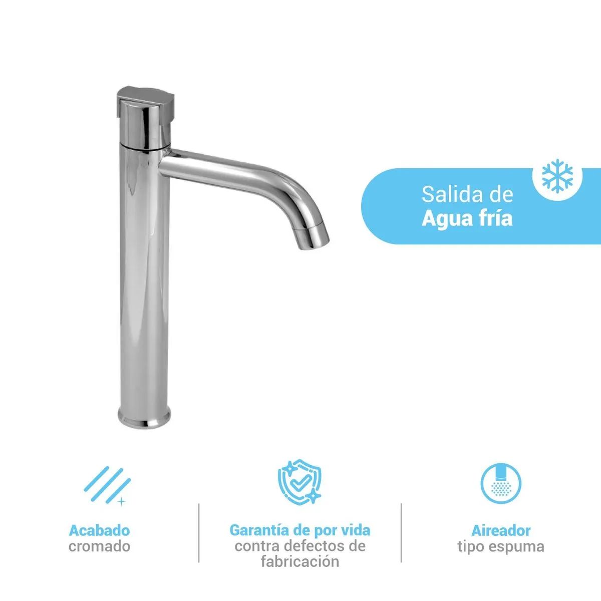 ITALGRIF - Grifería para Baño Modelo Buzios Cromado Italgrif