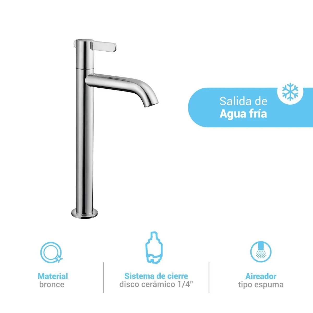 ITALGRIF - Grifería para Baño Modelo Cartagena Cromado Italgrif