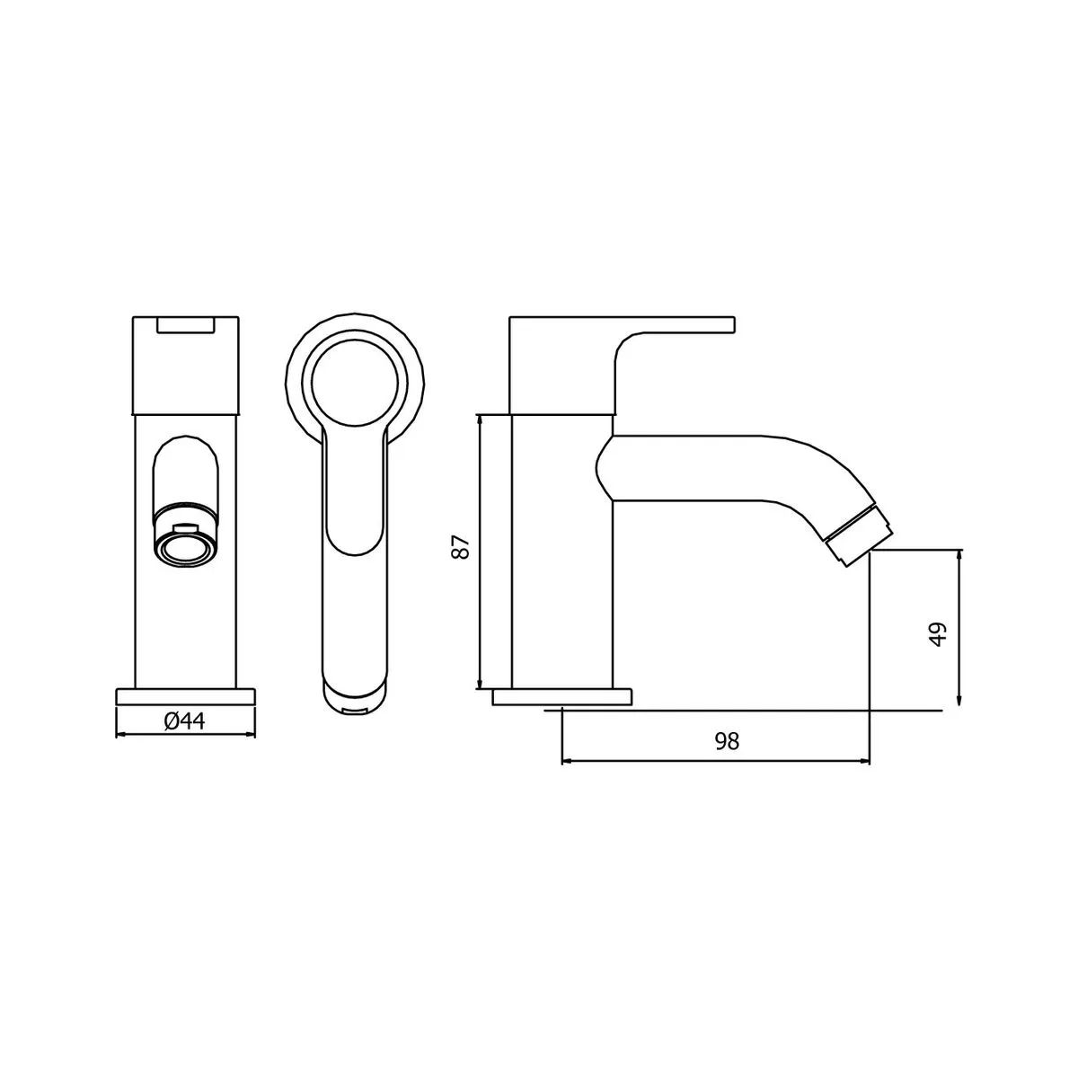 VAINSA - Grifería para Baño Modelo Maui Cromado Vainsa