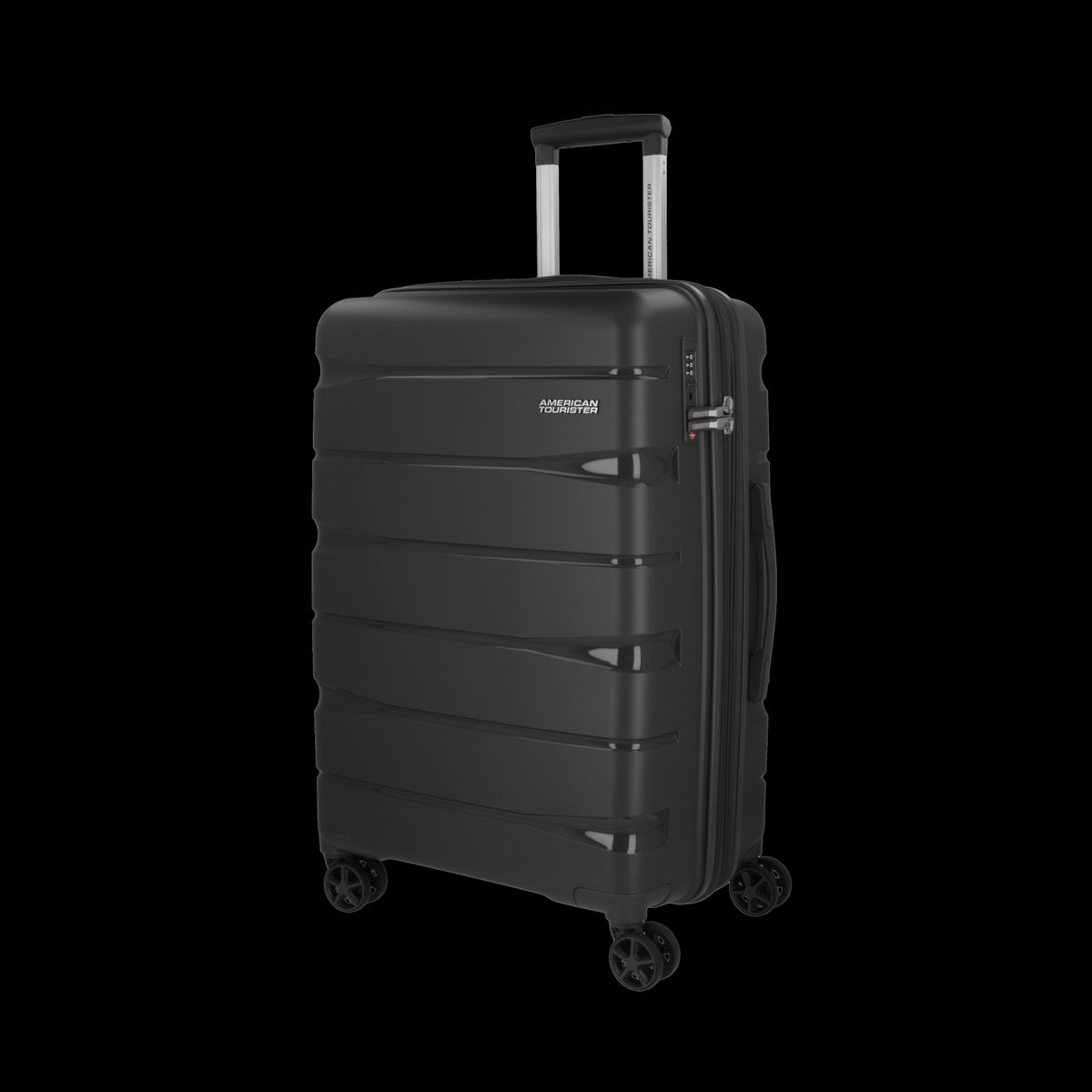 AMERICAN TOURISTER - Maleta Rígida Aspen Mediana Deep Black