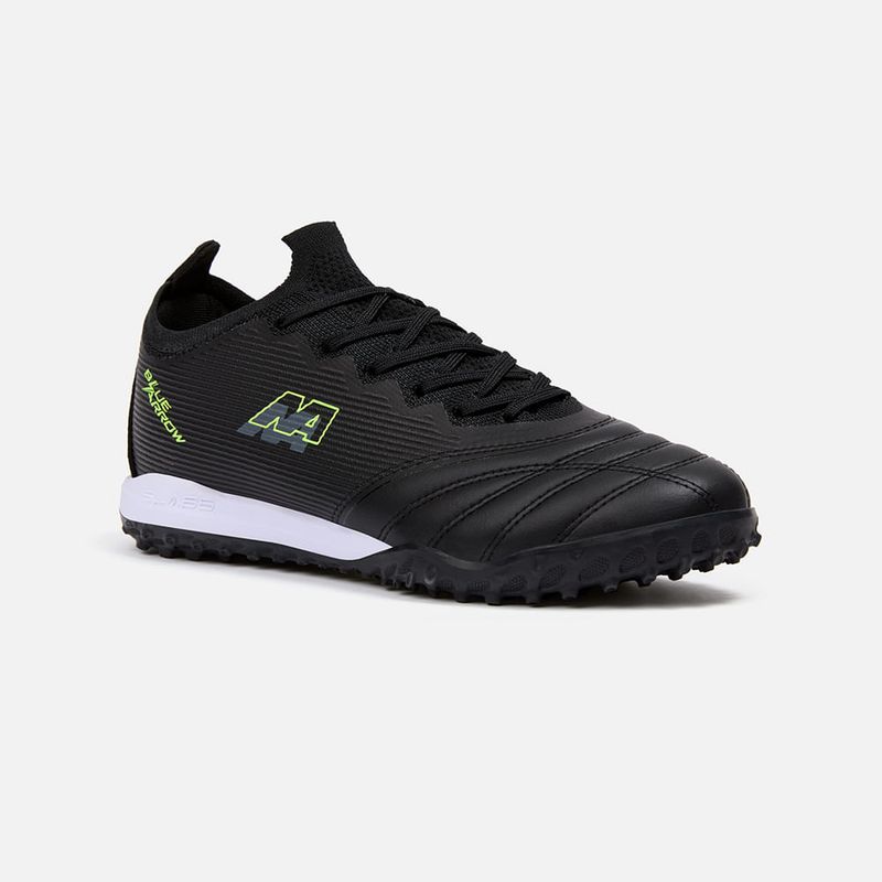NEW ATHLETIC - Zapatillas New Athletic Football Arrow92 Negro Con Verde Limón Juvenil
