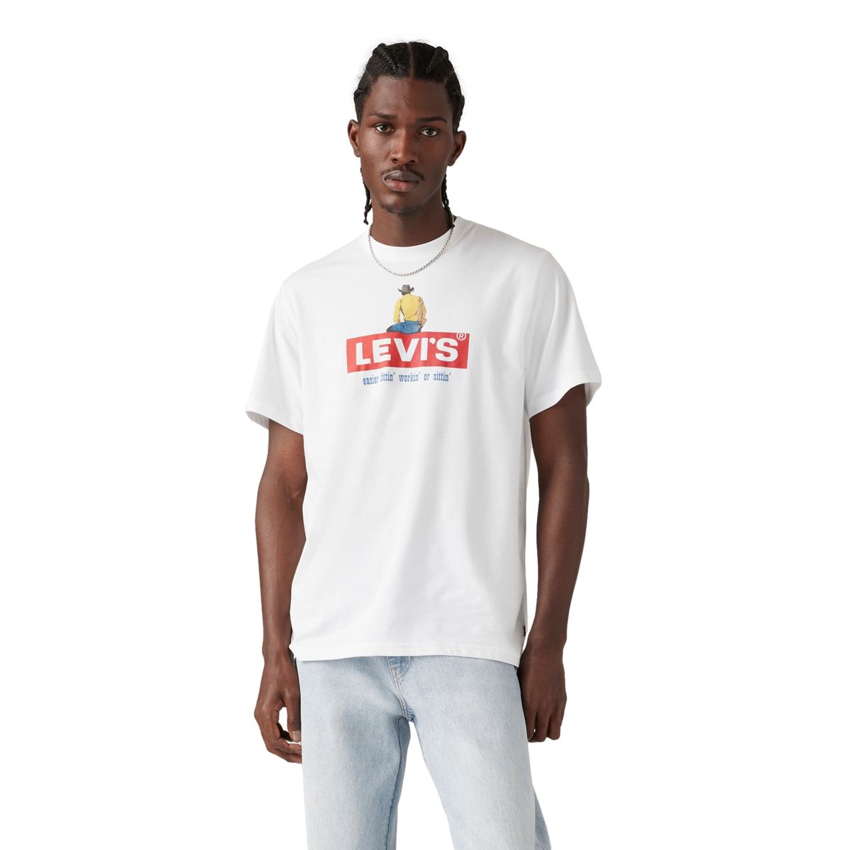 LEVIS - Polo Hombre Relaxed Fit Tee Blanco Levis