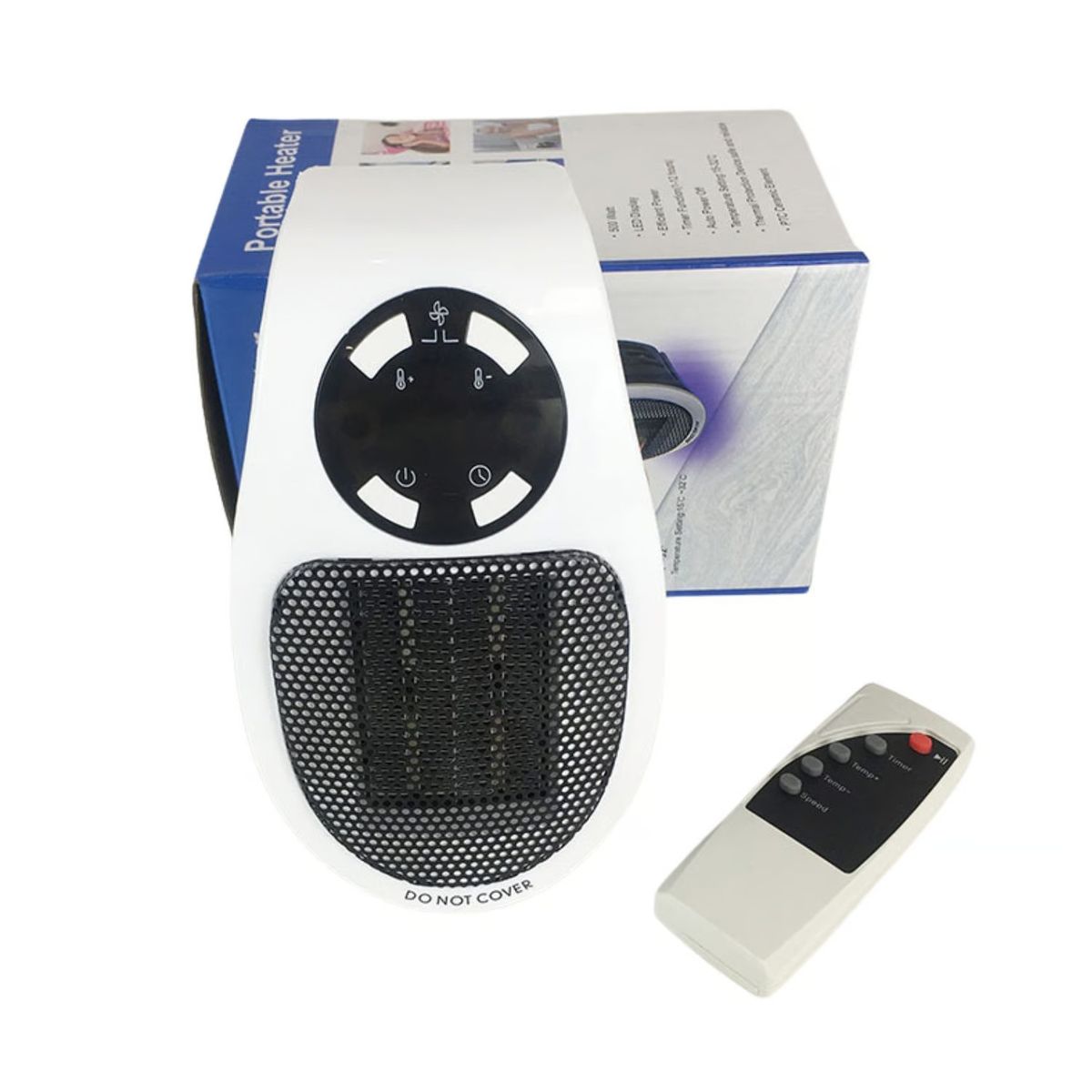 GENERICO - CALENTADOR ELÉCTRICO PORTATIL C CONTROL 220V 500W