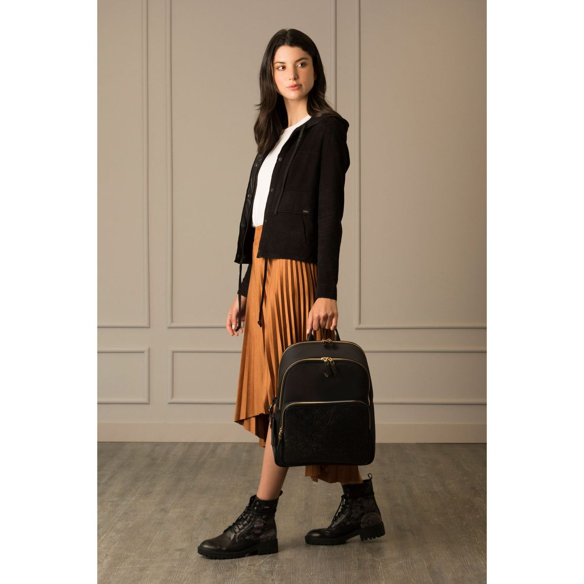 VELEZ - Vélez Mochila Nylon Monocromático Negro