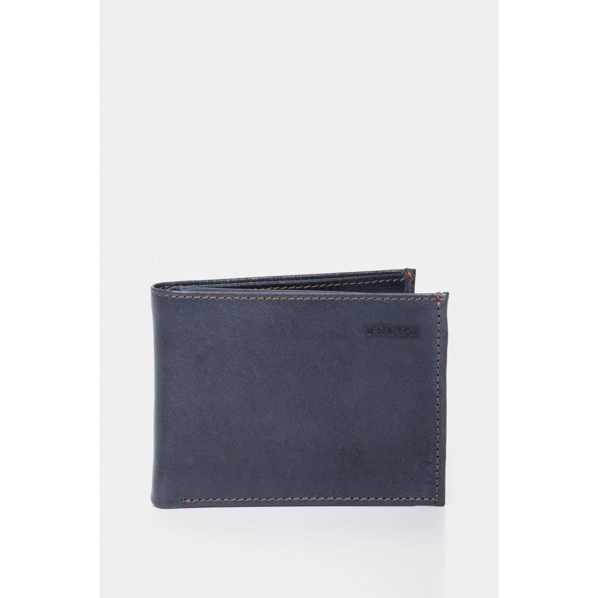 VELEZ - Vélez Billetera Humanista Cuero Hombre Contraste Azul Osc