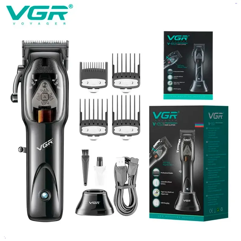 GENERICO - Cortadora de Cabello Profesional CLIPPER VGR V-653 Black