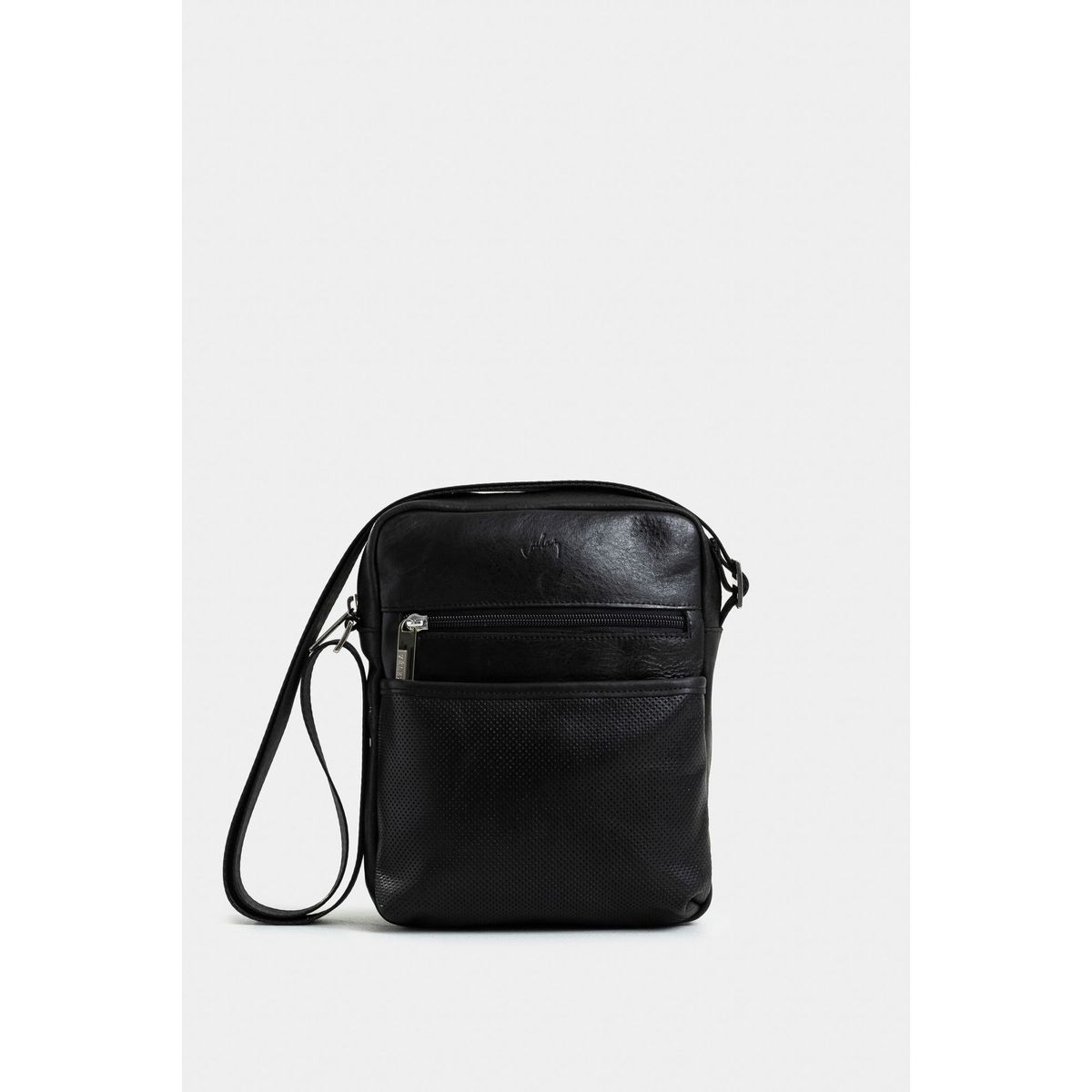 VELEZ - Vélez Manos Libres Jalisco Cuero Para Hombre Grabada Negro