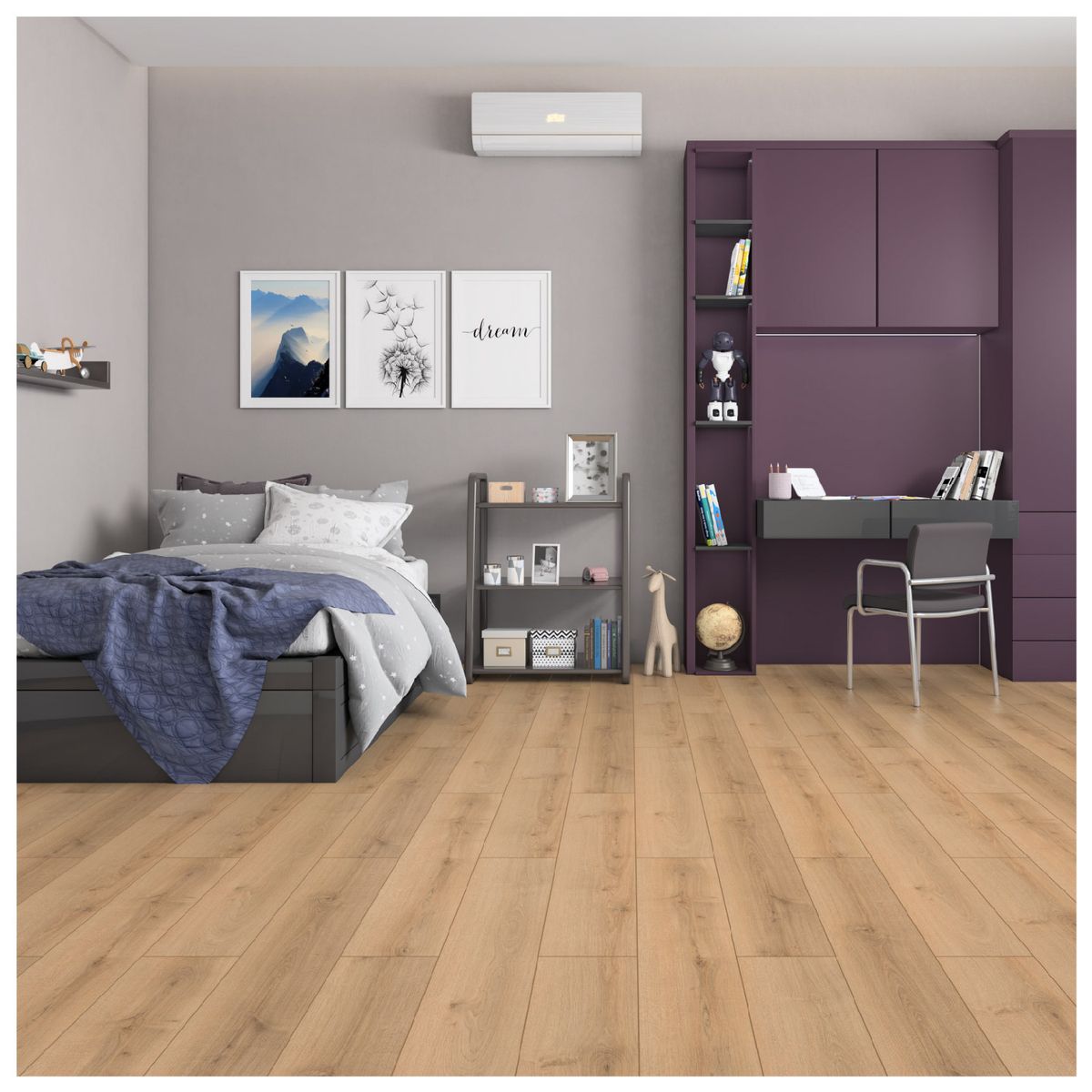 BALEXPO - Piso Laminado Sahra Mese 8mm AC3 Biselado Caja 2.499 m2