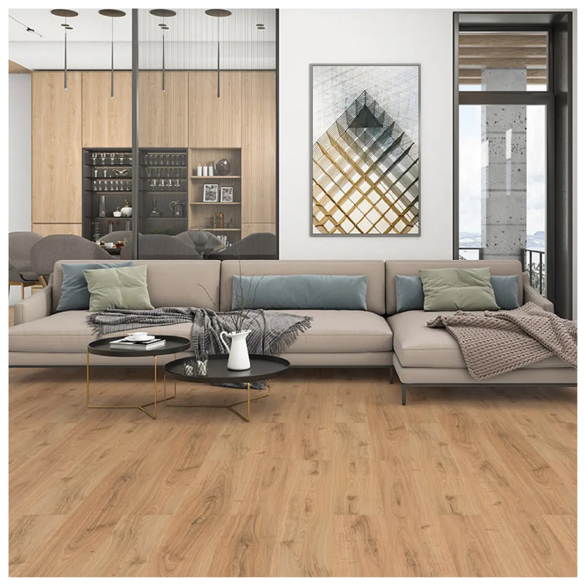 BALEXPO - Piso Laminado Bugday Mese 8mm AC3 Caja 2.374 m2