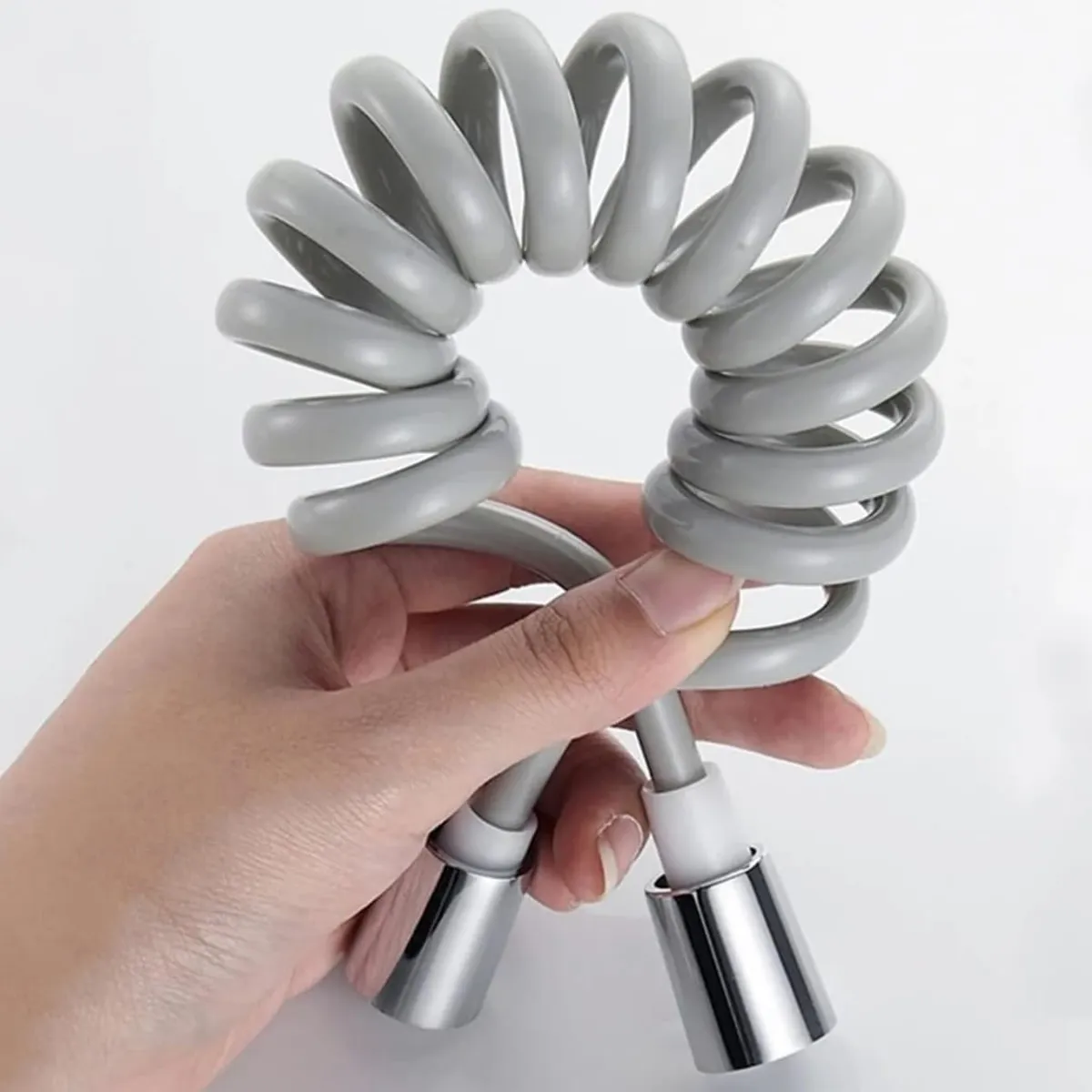 GENERICO - Manguera recambio de ducha bidé extensible color plomo mate 150cm