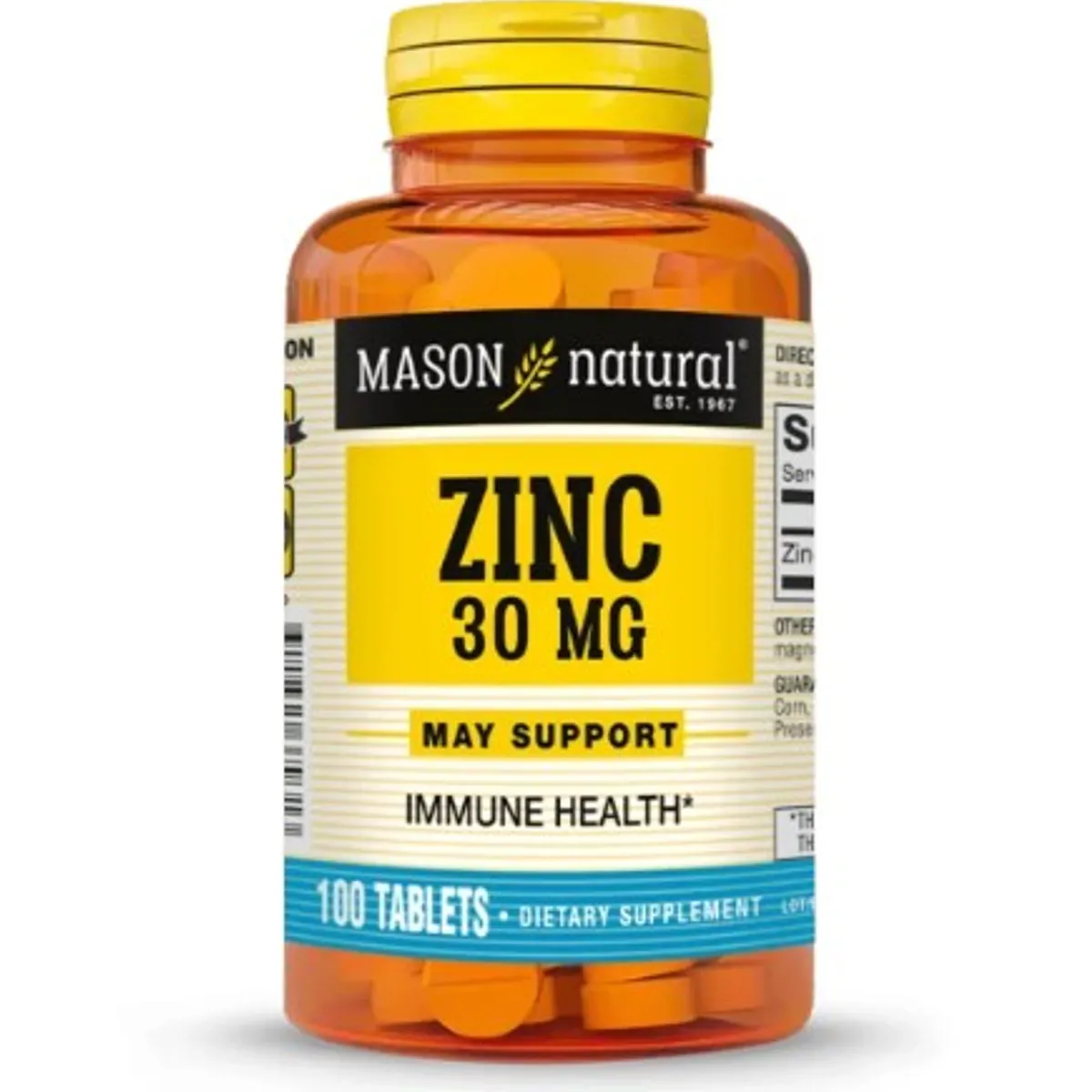 MASON NATURAL - Zinc 30 MG x 100 tabletas