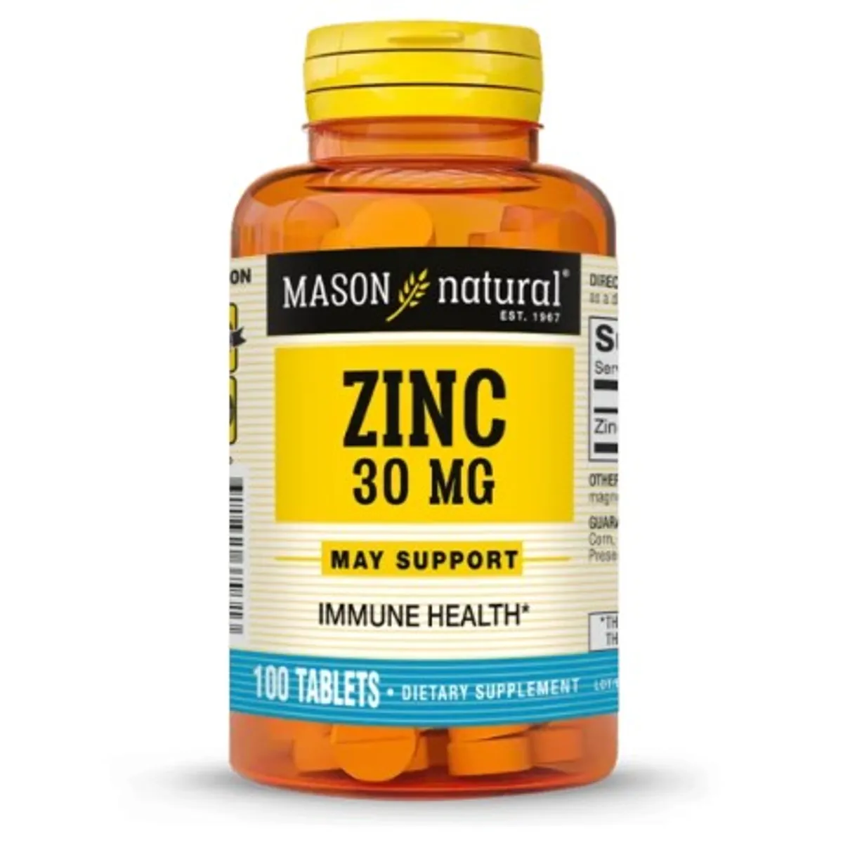 MASON NATURAL - Zinc 30 MG x 100 tabletas