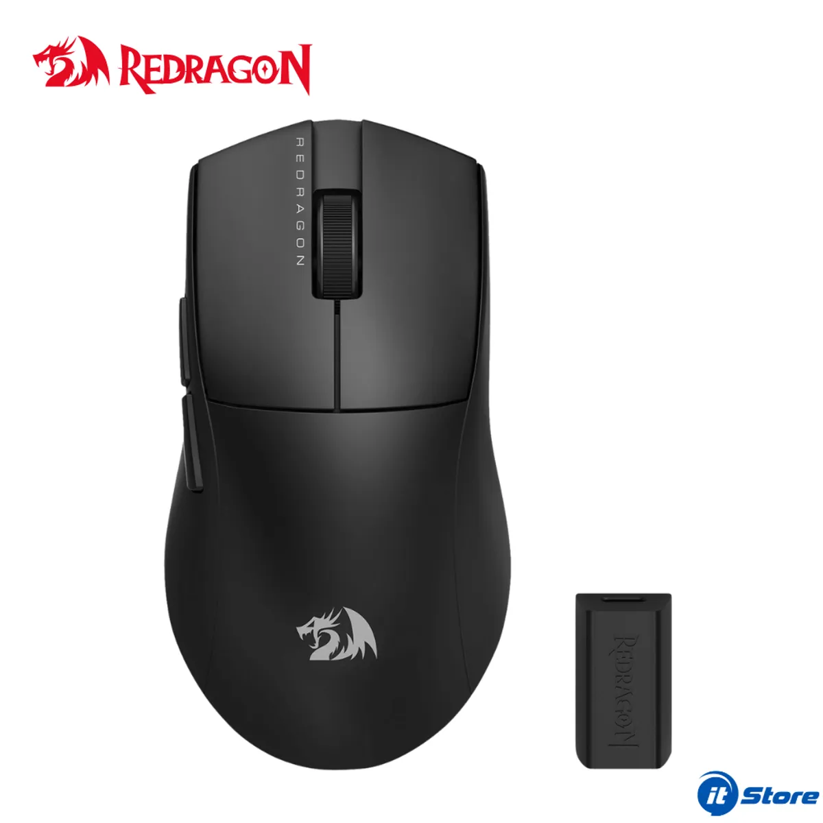 REDRAGON - Mouse REDRAGON K1NG  PRO 1K HZ Wireless/Bluetooth 26000 DPI Black