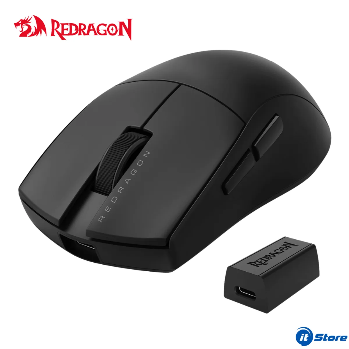 REDRAGON - Mouse REDRAGON K1NG  PRO 1K HZ Wireless/Bluetooth 26000 DPI Black