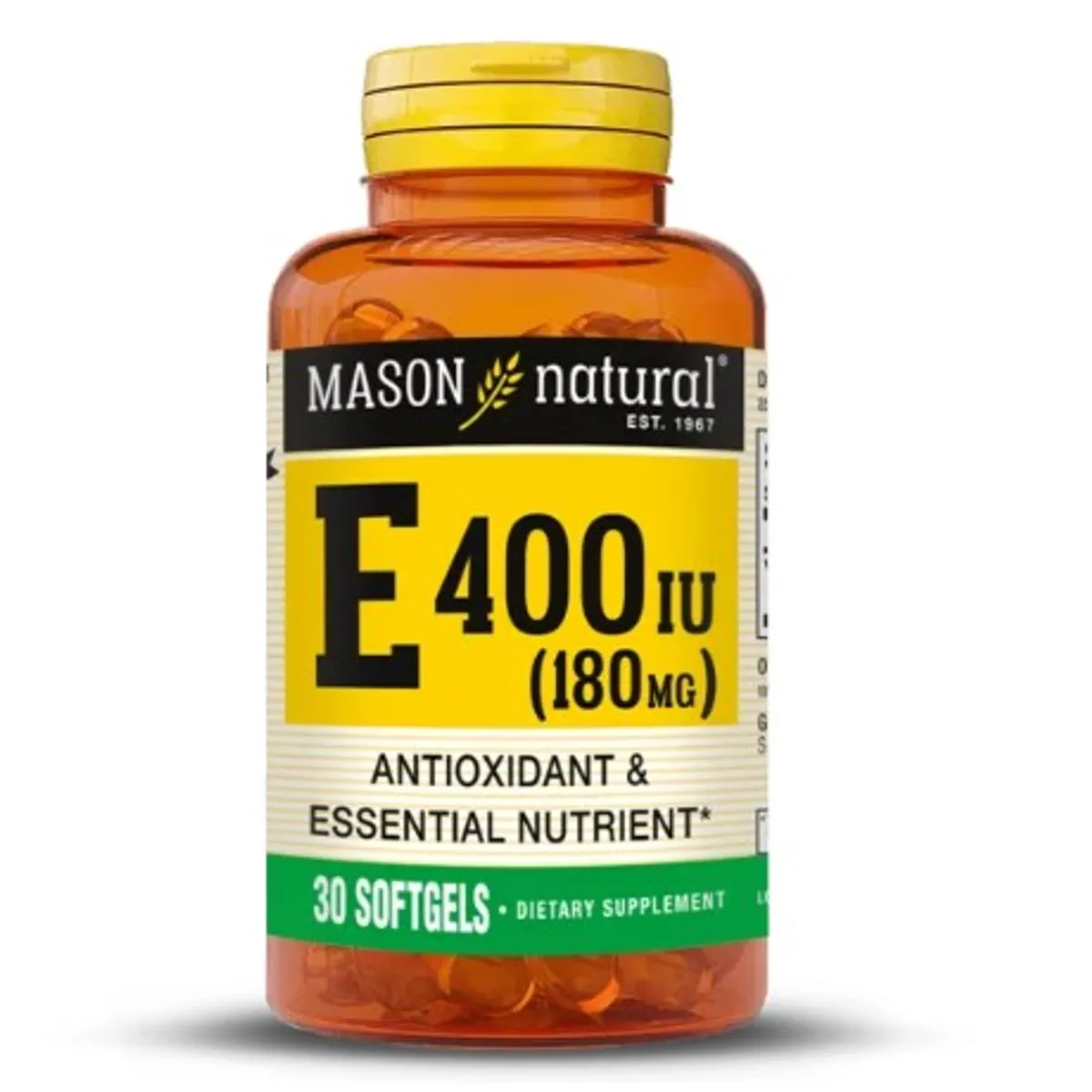 MASON NATURAL - Vitamina E-400 UI 30 cápsulas blandas