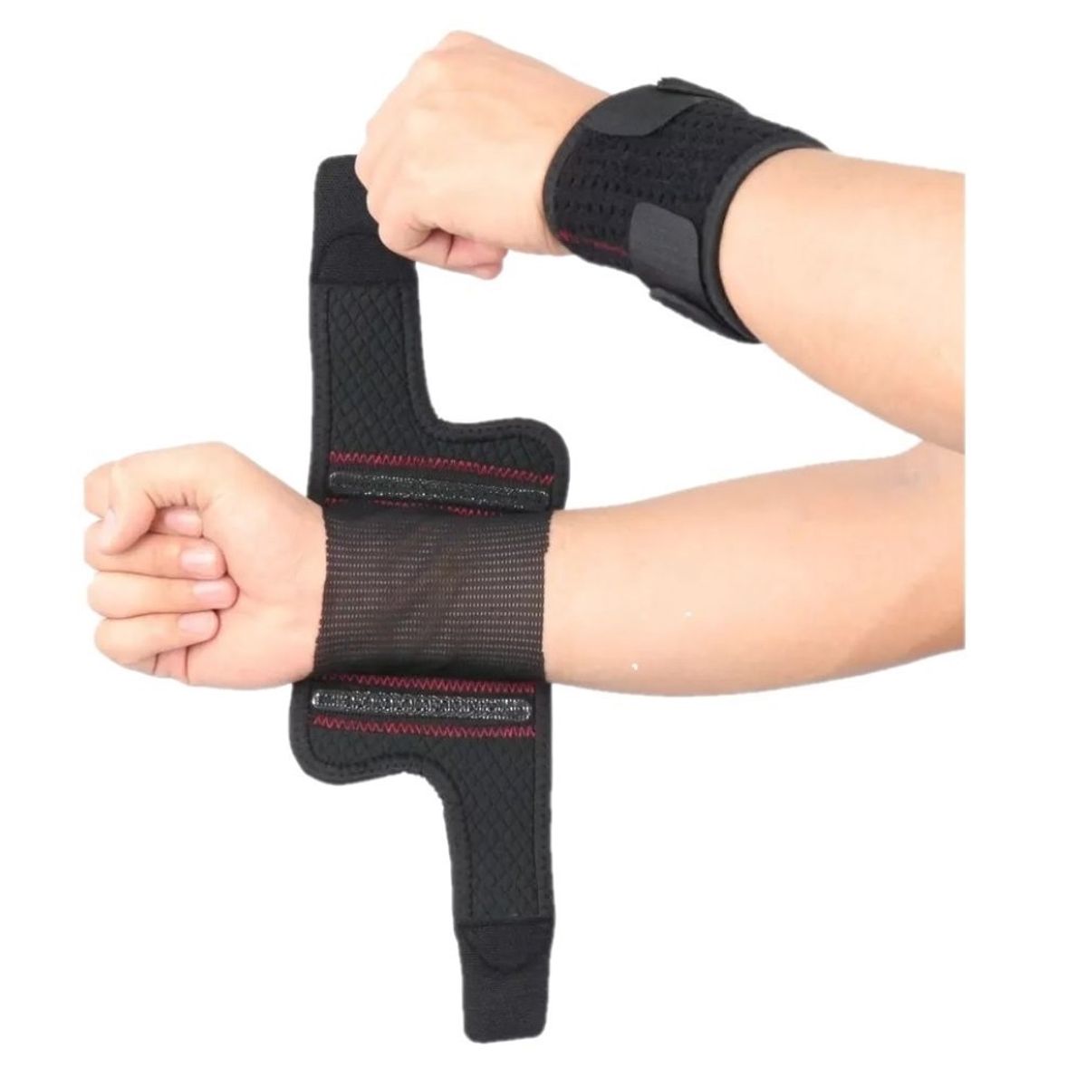 GENERICO - MUÑEQUERA  AJUSTABLE - DOBLE SOPORTE DE ALUMINIO FLEXIBLE