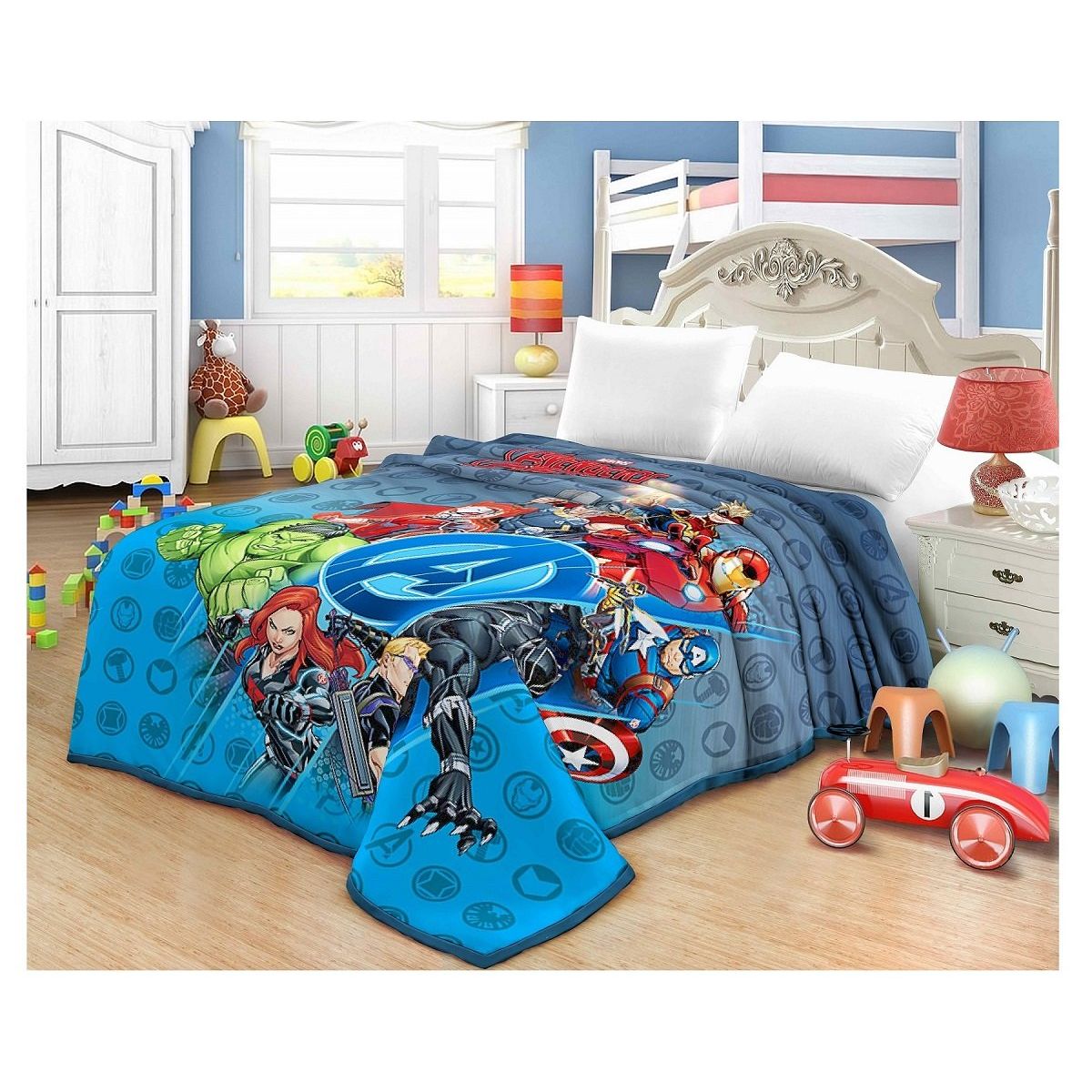 TRUELOVE - Frazada Marvel The Avengers Truelove 1.5 plazas