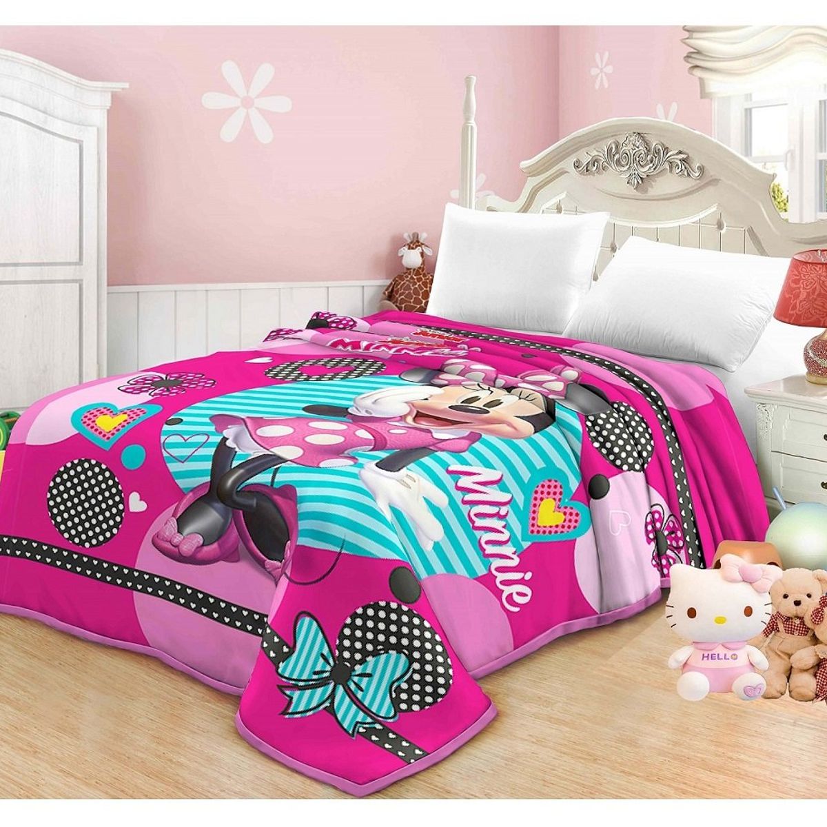 TRUELOVE - Frazada Minnie Mouse Truelove 1.5 plazas