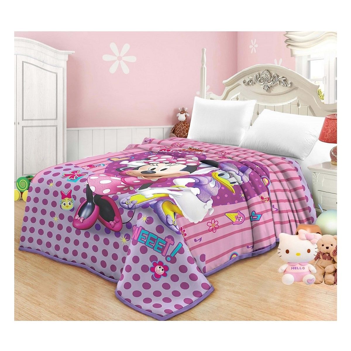 TRUELOVE - Frazada Minnie y Daisy Truelove 1.5 plazas