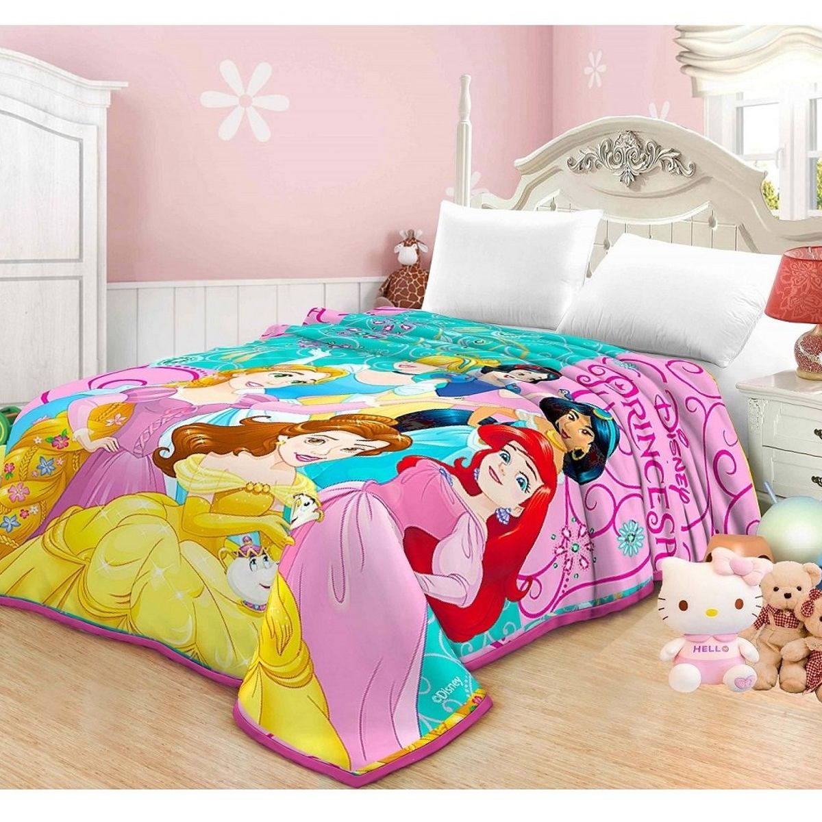 TRUELOVE - Frazada Princesas Truelove 1.5 plazas