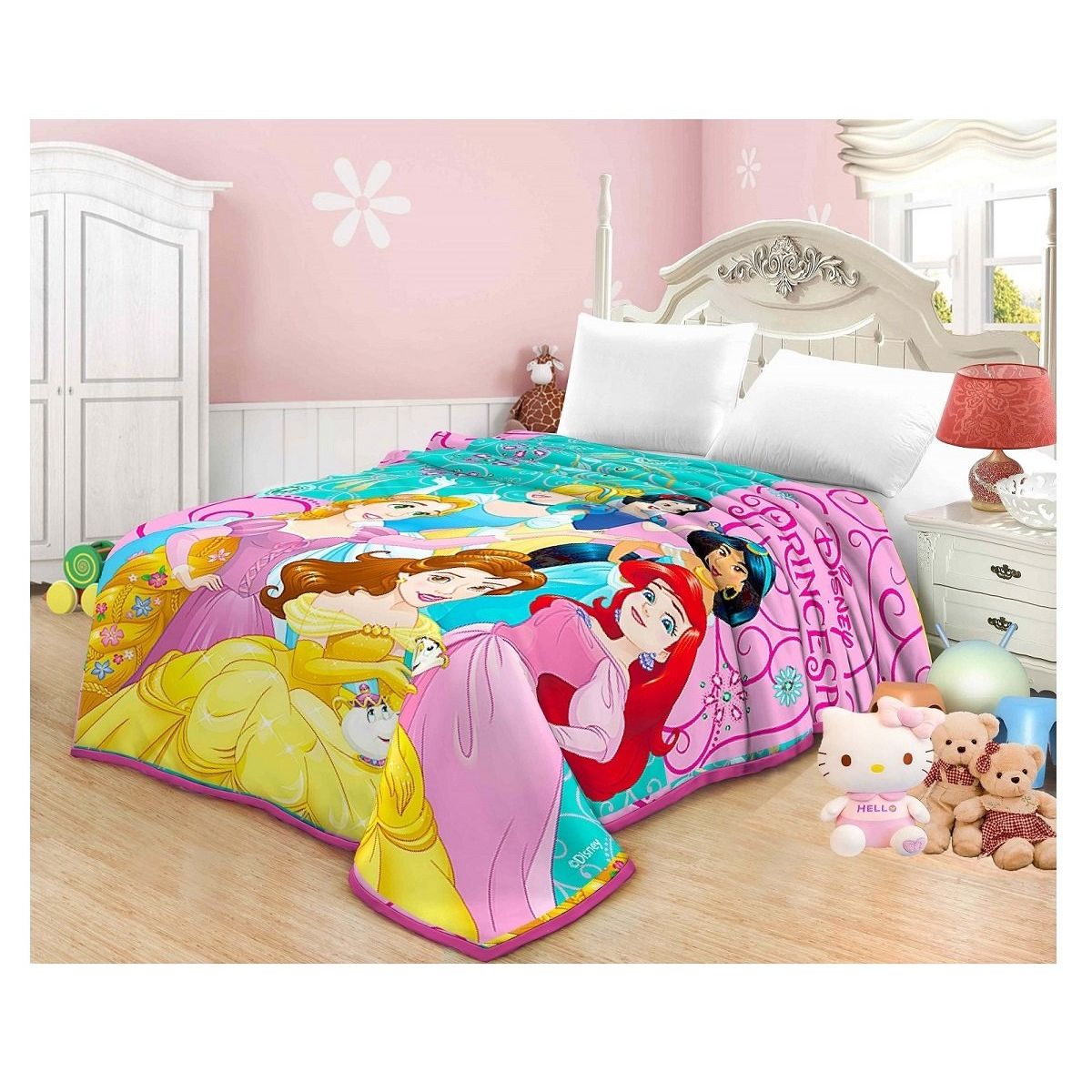 TRUELOVE - Frazada Princesas Truelove 1.5 plazas