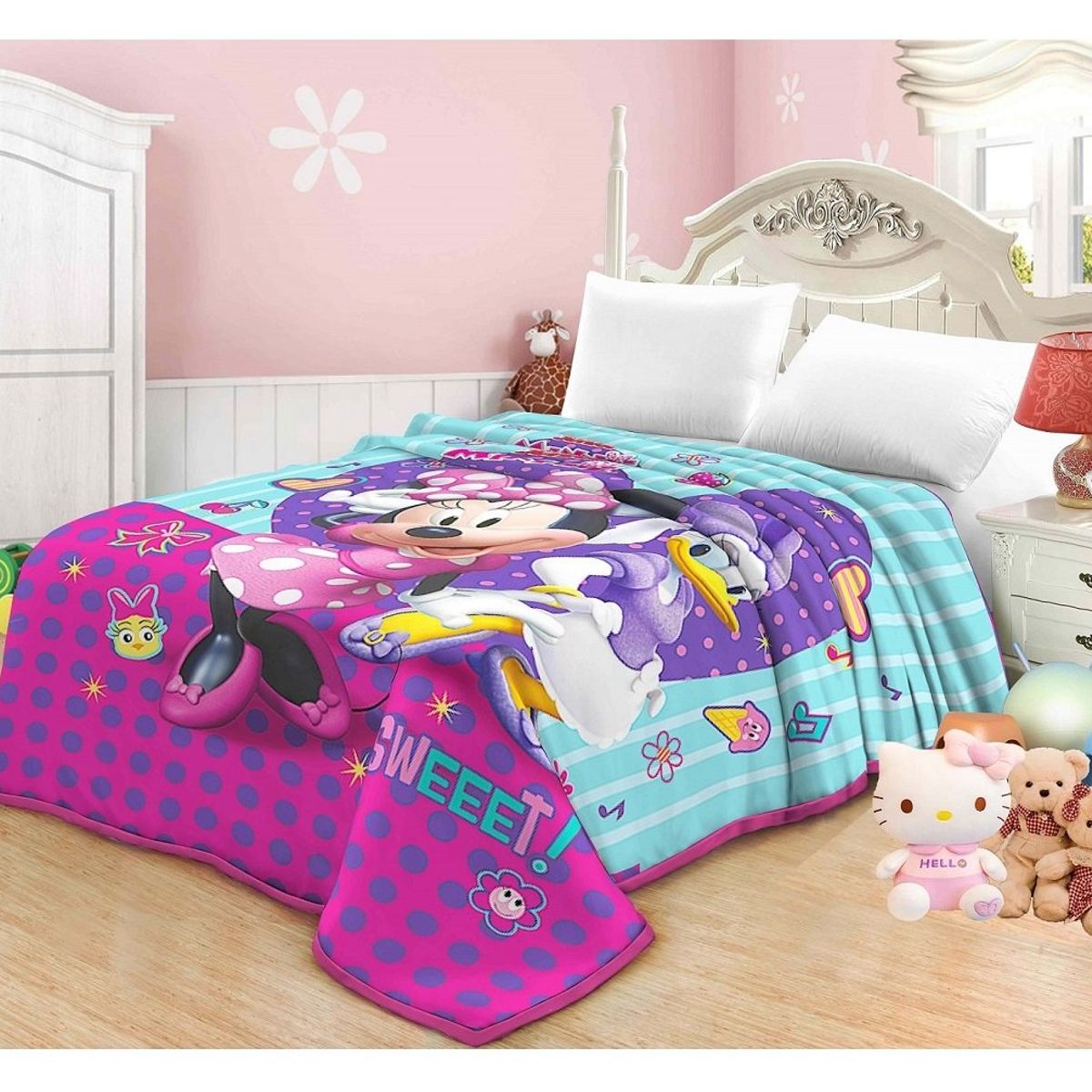 TRUELOVE - Frazada Minnie y Daisy Truelove 1.5 plazas