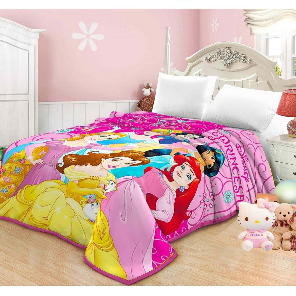 TRUELOVE - Frazada Princesas Truelove 1.5 plazas