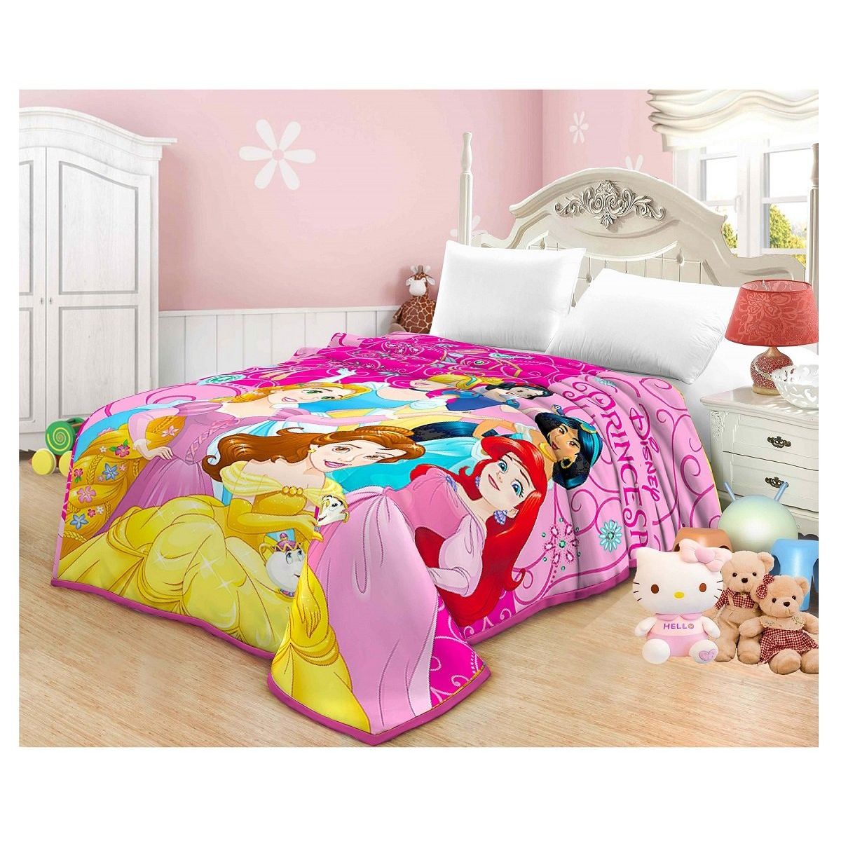 TRUELOVE - Frazada Princesas Truelove 1.5 plazas