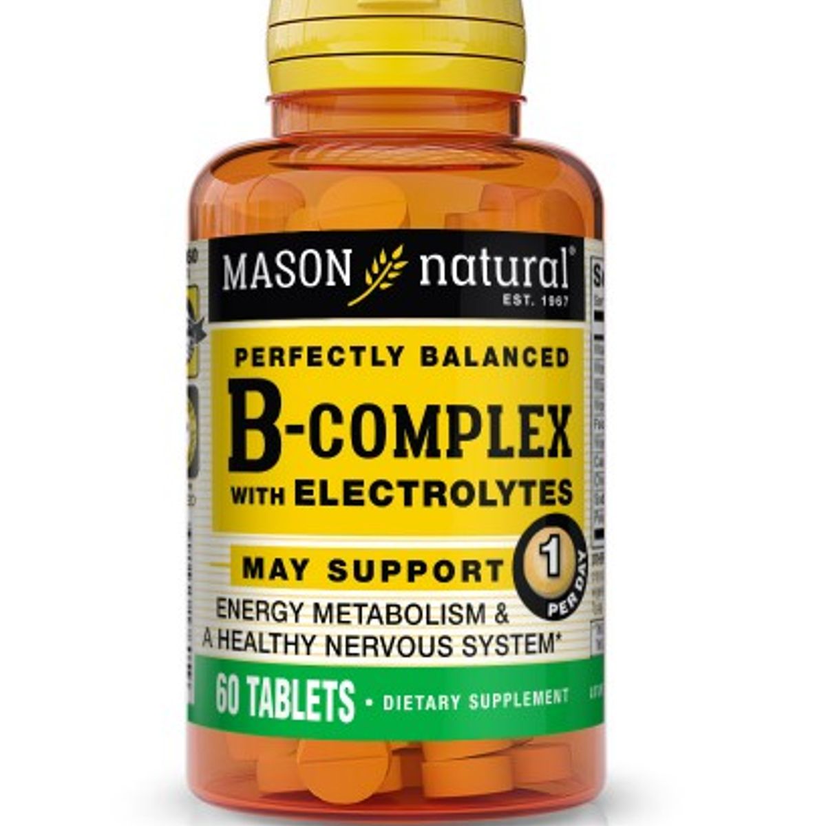 MASON NATURAL - B-COMPLEX WITH ELECTROLYTES 60 TAB