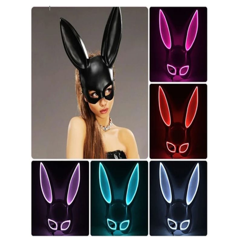 GENERICO - HALLOWEEN - ANTIFAZ CONEJO LED