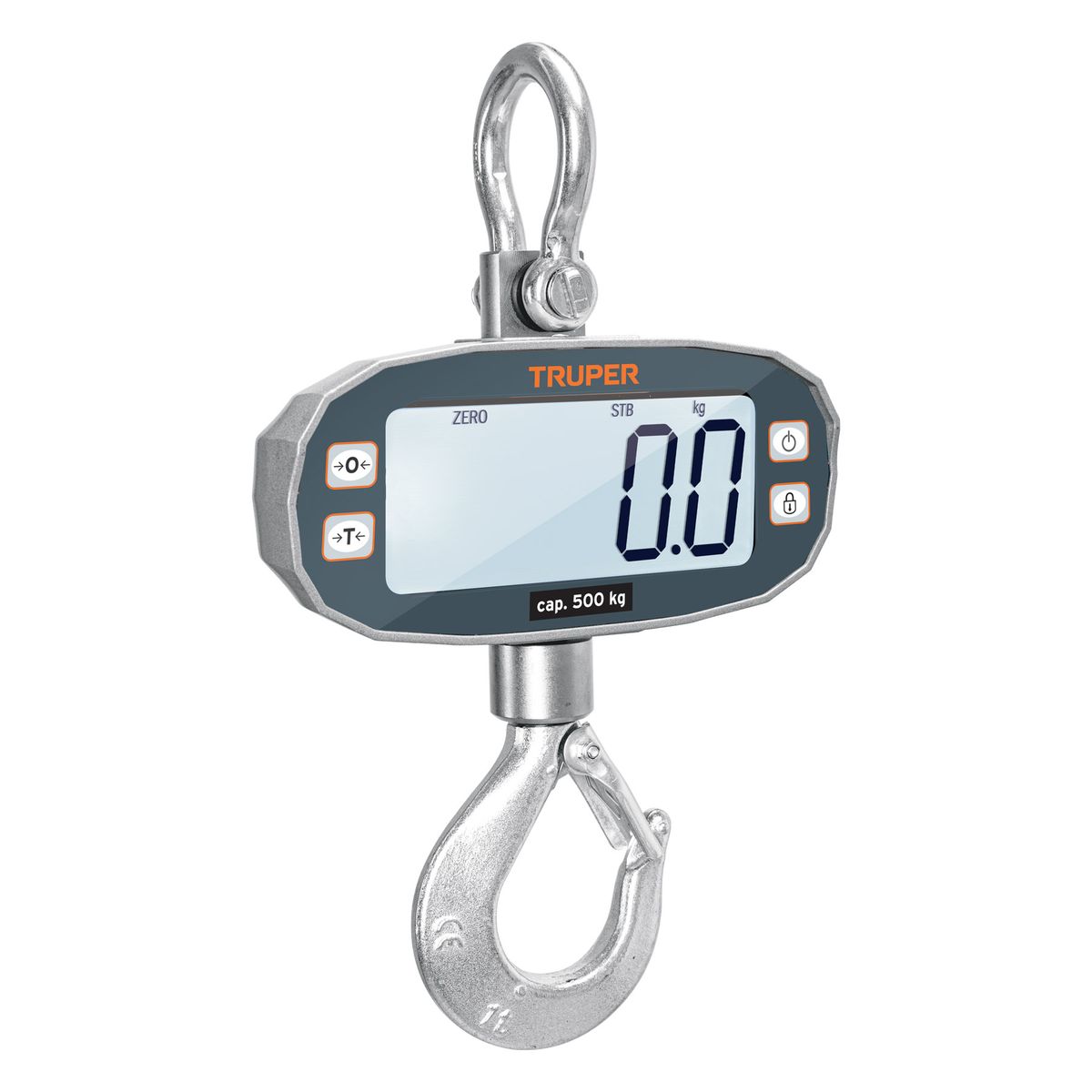 TRUPER - Báscula / Balanza electrónica colgante, recargable, 500 kg, Truper