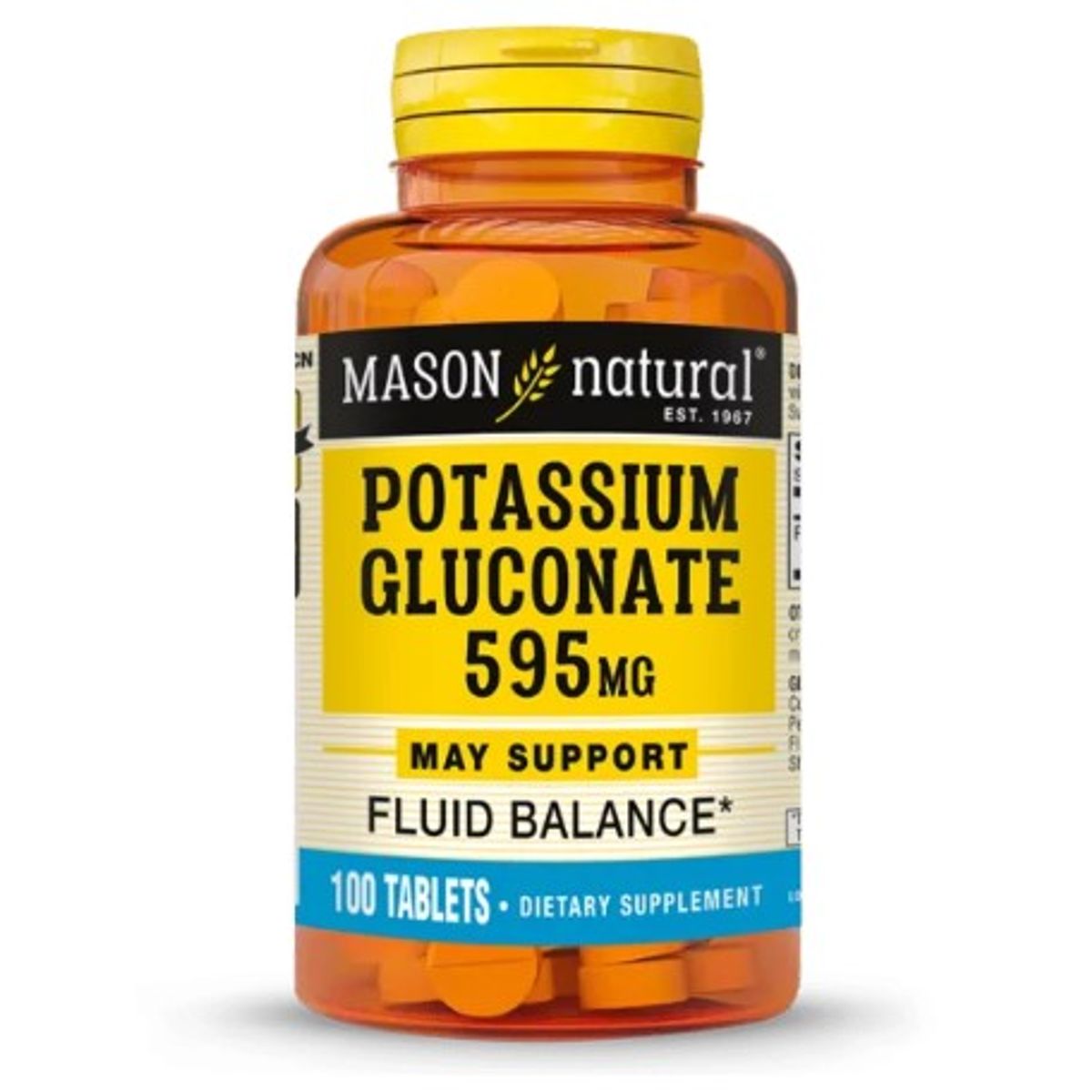 MASON NATURAL - Gluconato de Potasio 595 MG (100TAB)