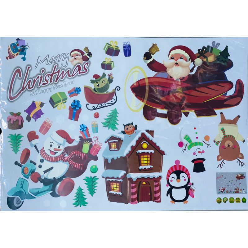 GENERICO - PEGATINA NAVIDEÑA - DECORA TUS VENTANAS