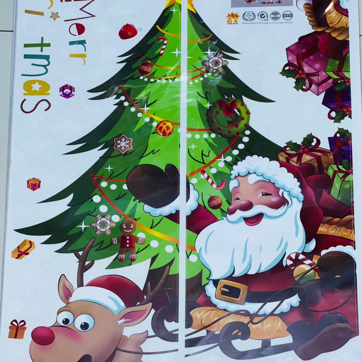 GENERICO - PEGATINA NAVIDEÑA - DECORA TUS VENTANAS