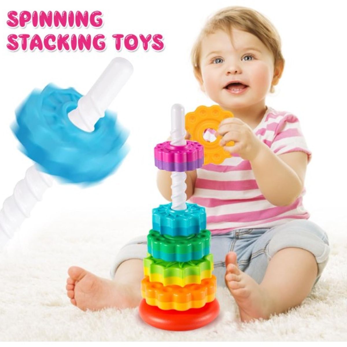 GENERICO - Torre enroscable montesori para bebes