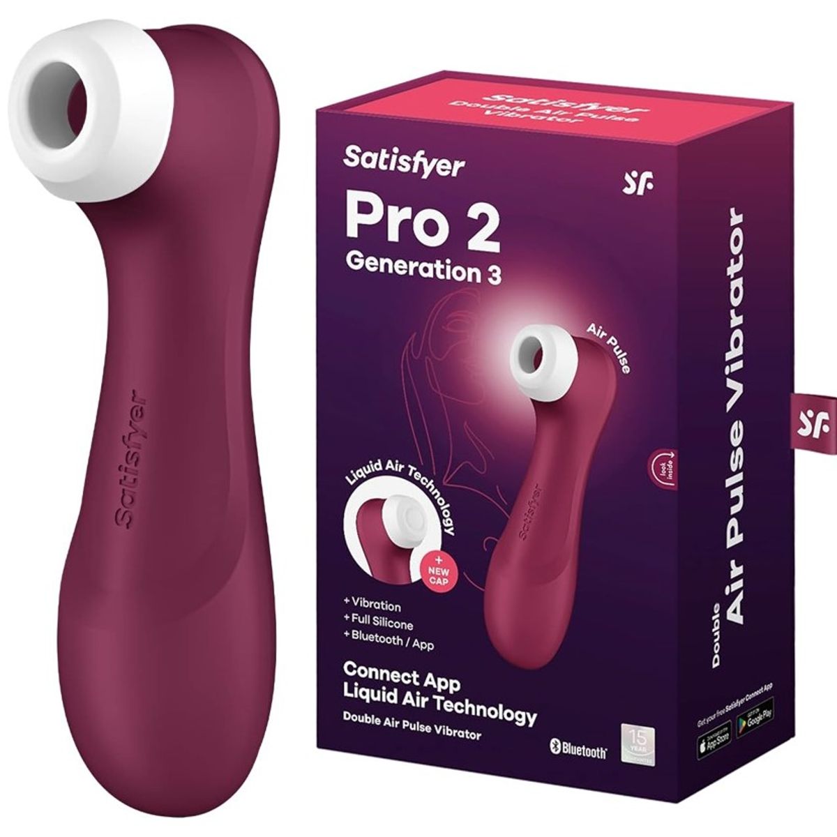 SATISFYER - Satisfyer Pro 2 Generación 3 Con App. Succionador Vibrador