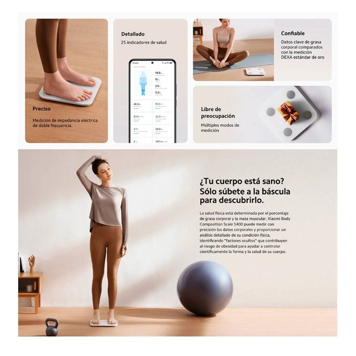 XIAOMI - Xiaomi Balanza Digital Inteligente  Mi Body Composition Scale S400