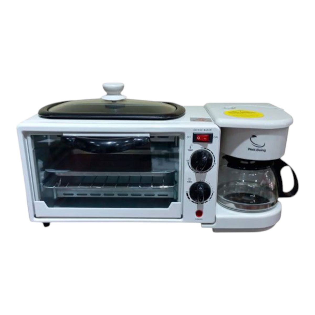 WELL BEING - Máquina de desayuno Well-Being  Horno + Cafetera + Parrilla