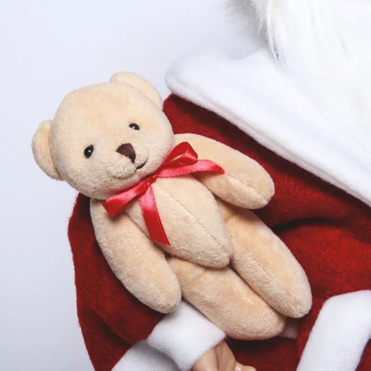 GENERICO - Papá Noel Santa Claus con pijama Decorativo con Galleta y Osito